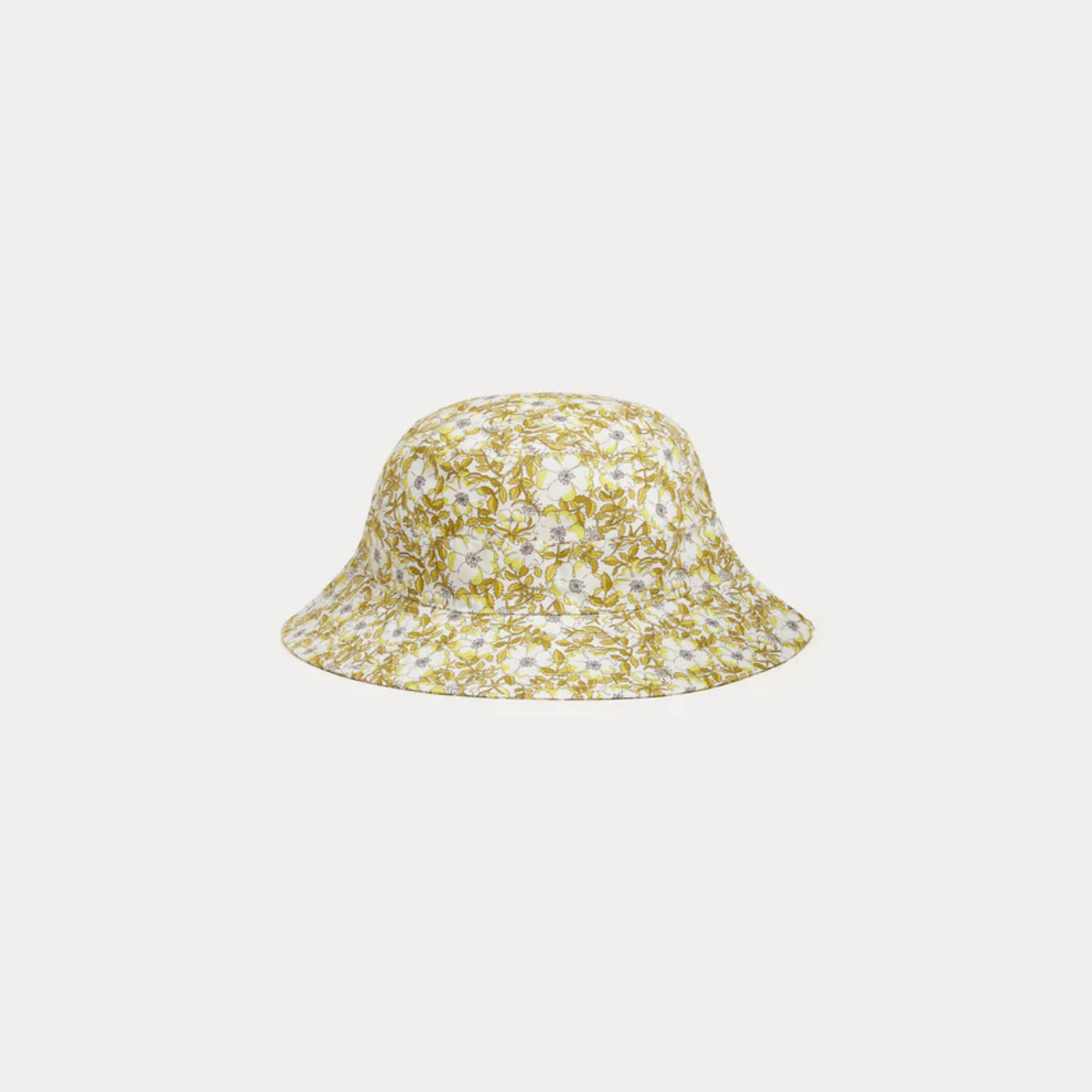 Girls Yellow Floral Bucket Hat