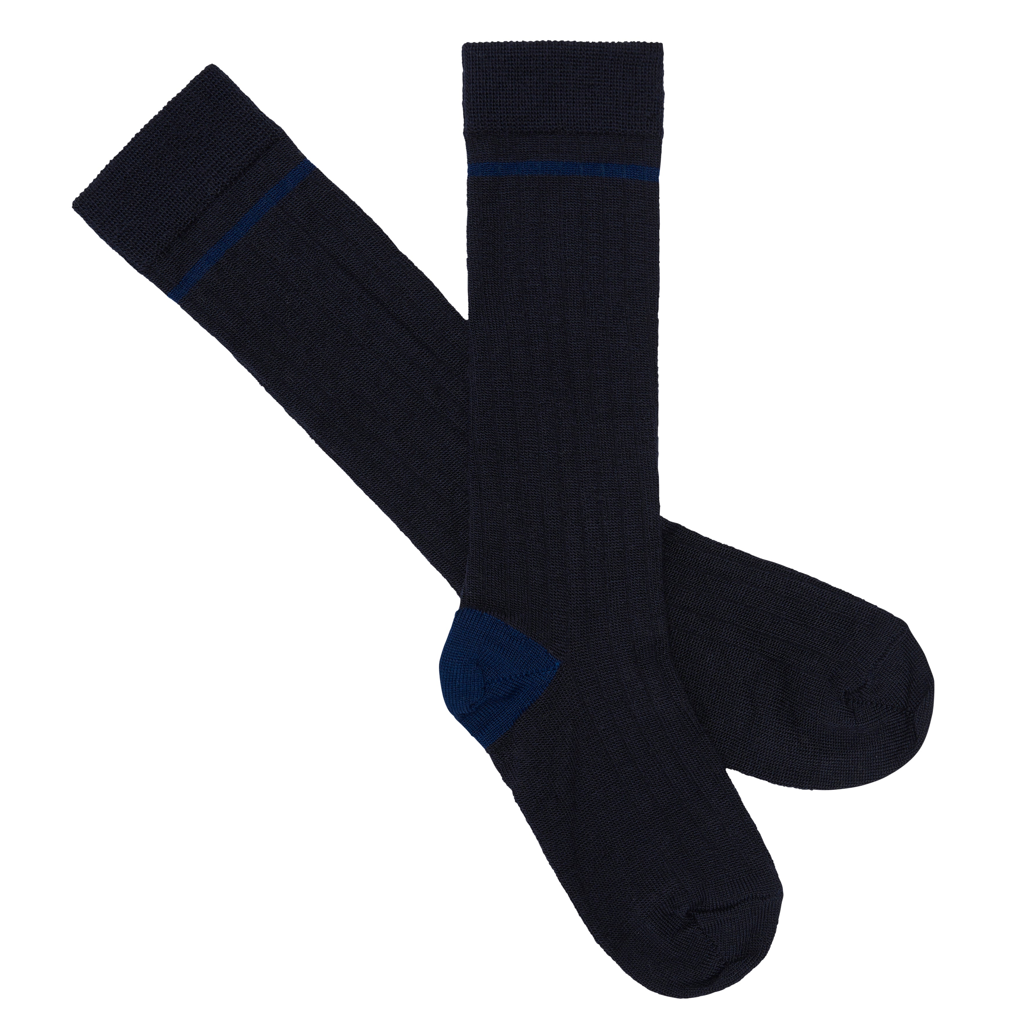 Boys & Girls Dark Navy Wool Socks(2 Pack)