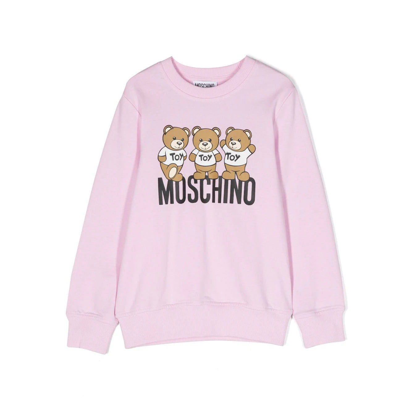 Boys & Girls Pink Printed Cotton Sweatshirt