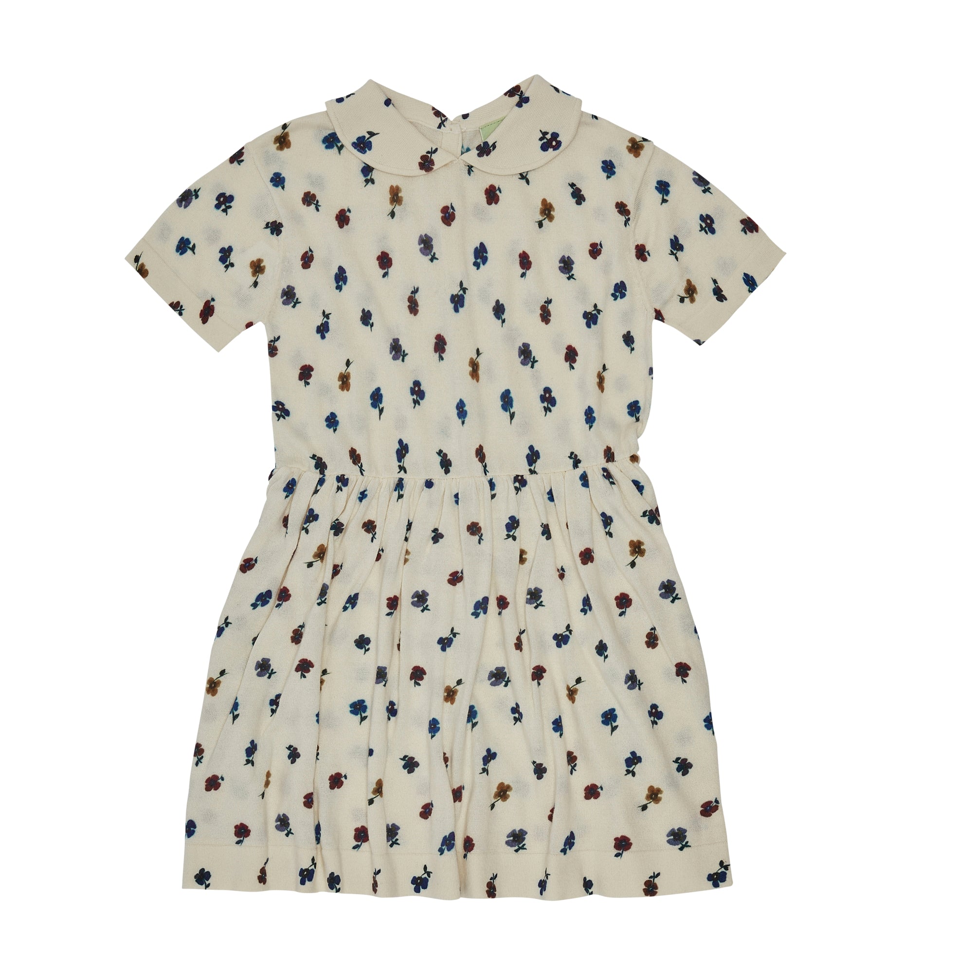 Girls White Flower Cotton Dress