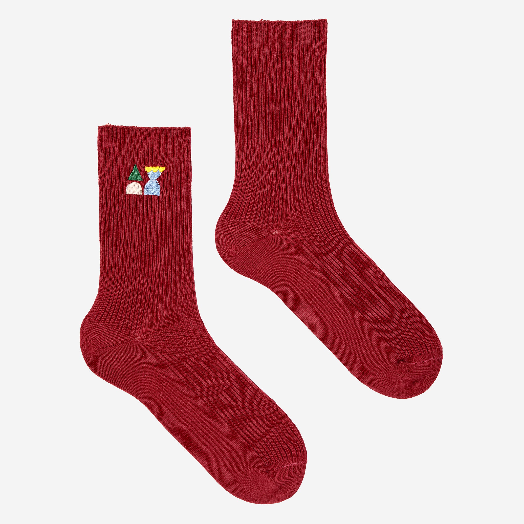 Boys & Girls Red Cotton Socks
