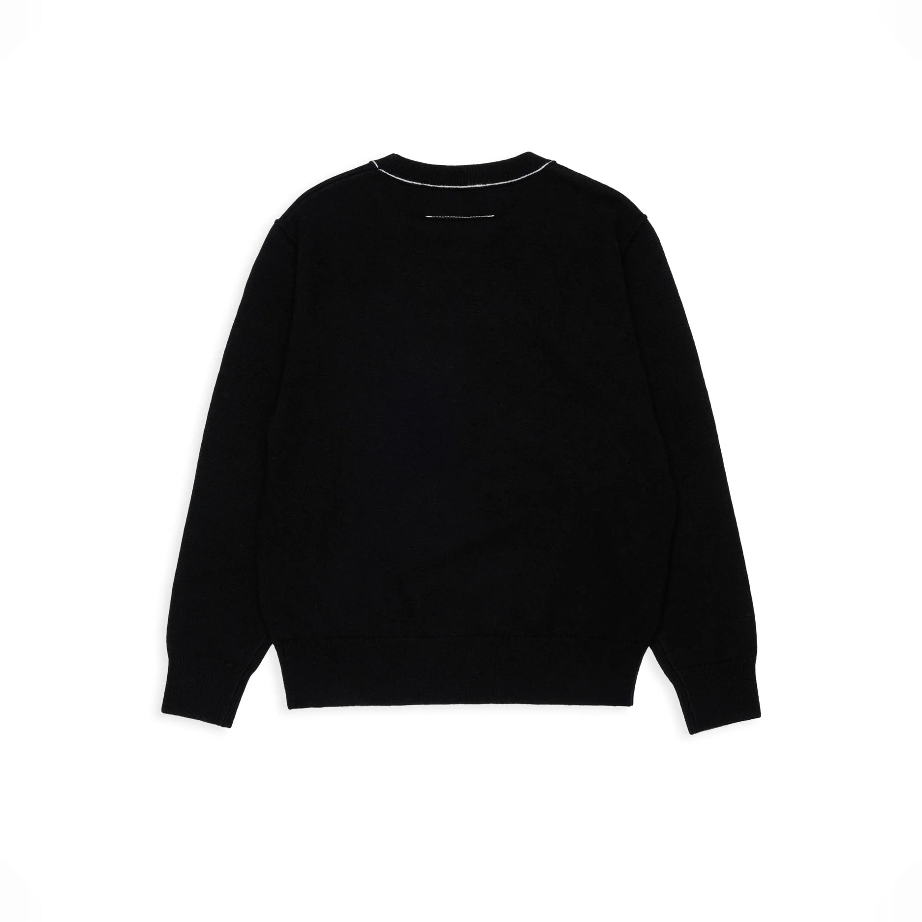 Boys & Girls Black Knit Wool Sweater