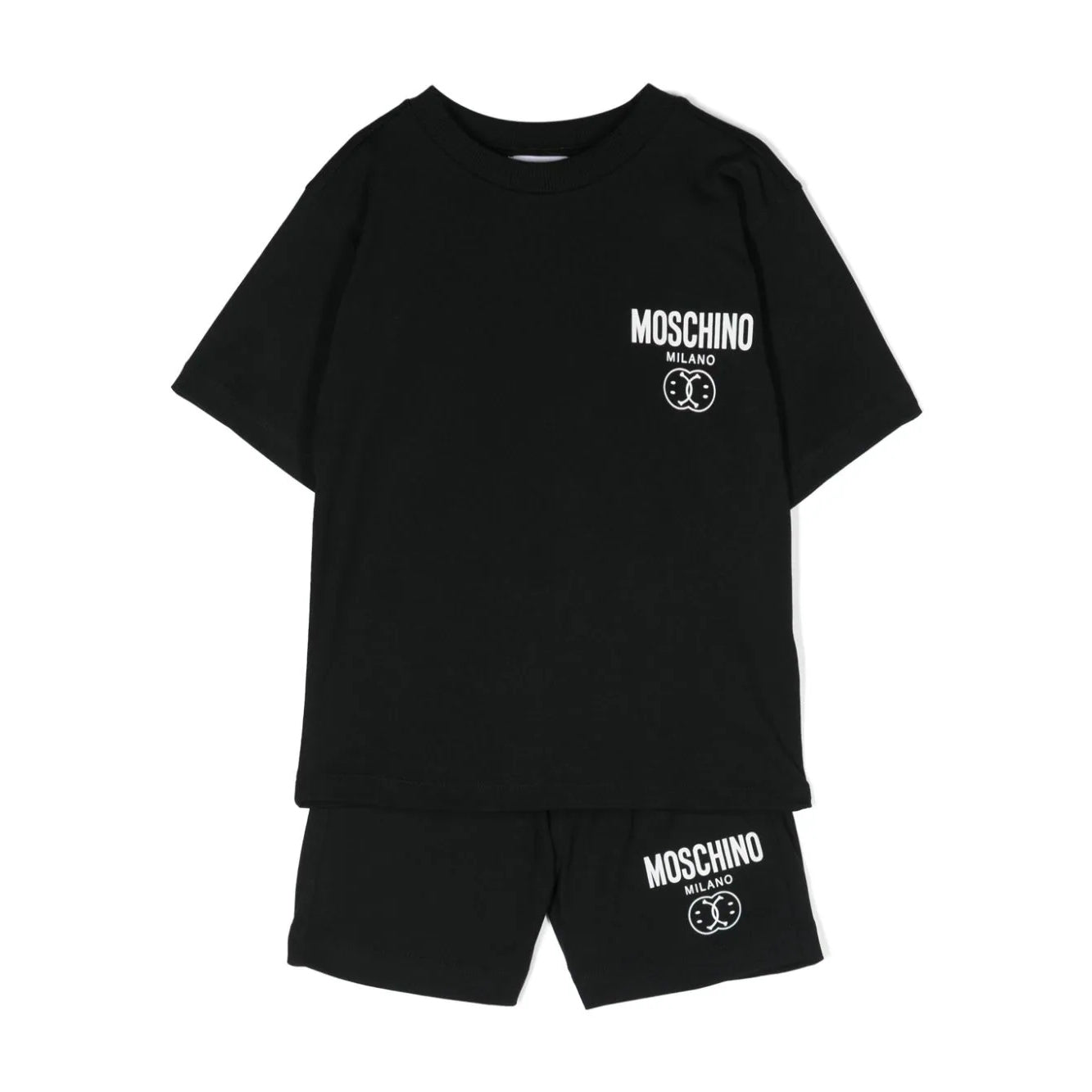 Boys Black Cotton Set