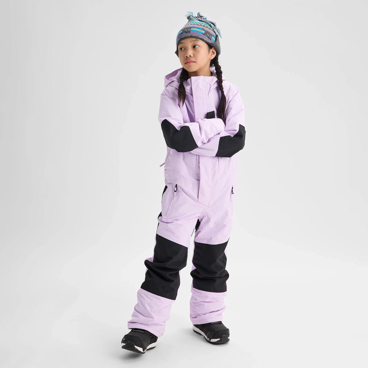 Girls Light Purple 2L Snow Jumpsuit