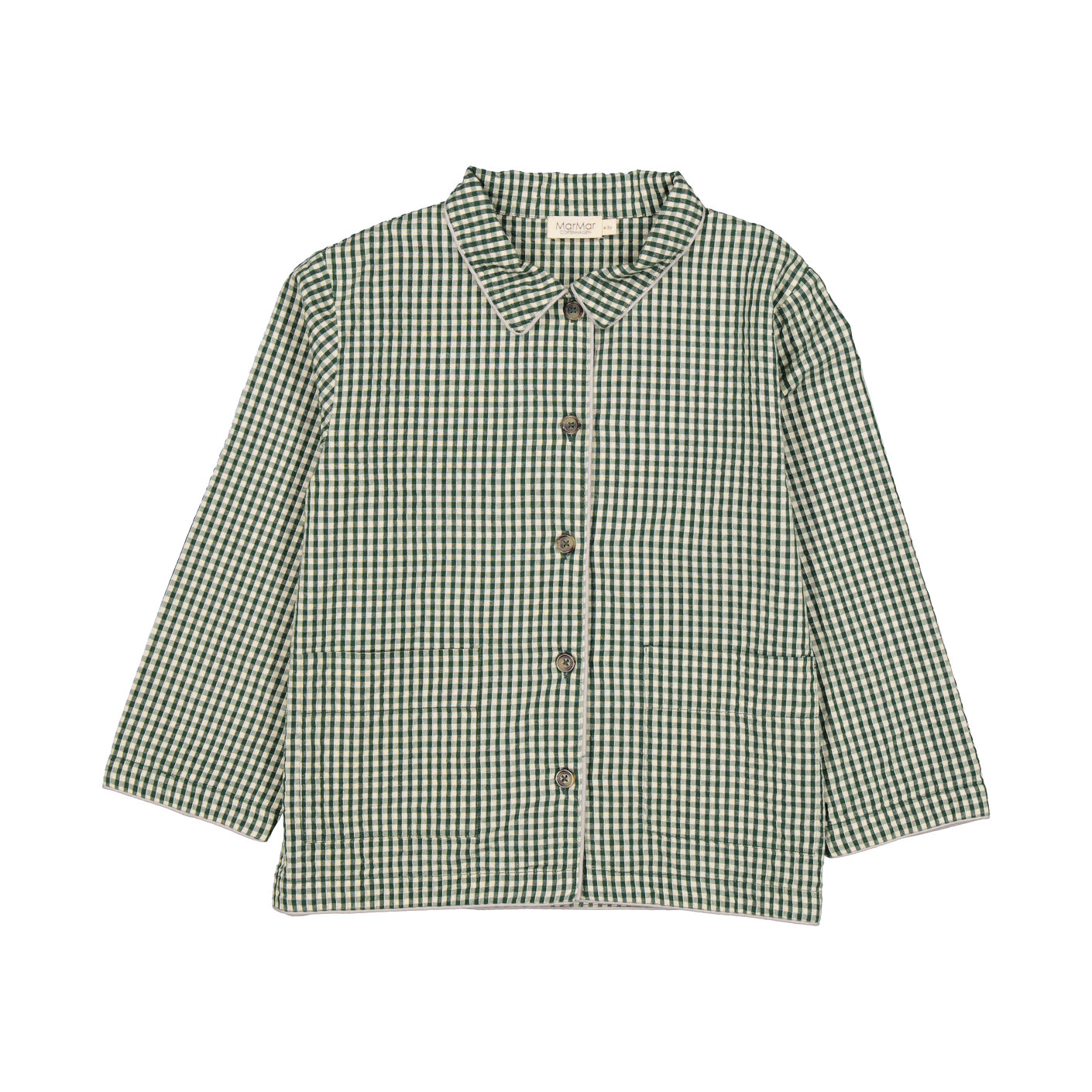 Boys & Girls Green Check Cotton Nightwear Set