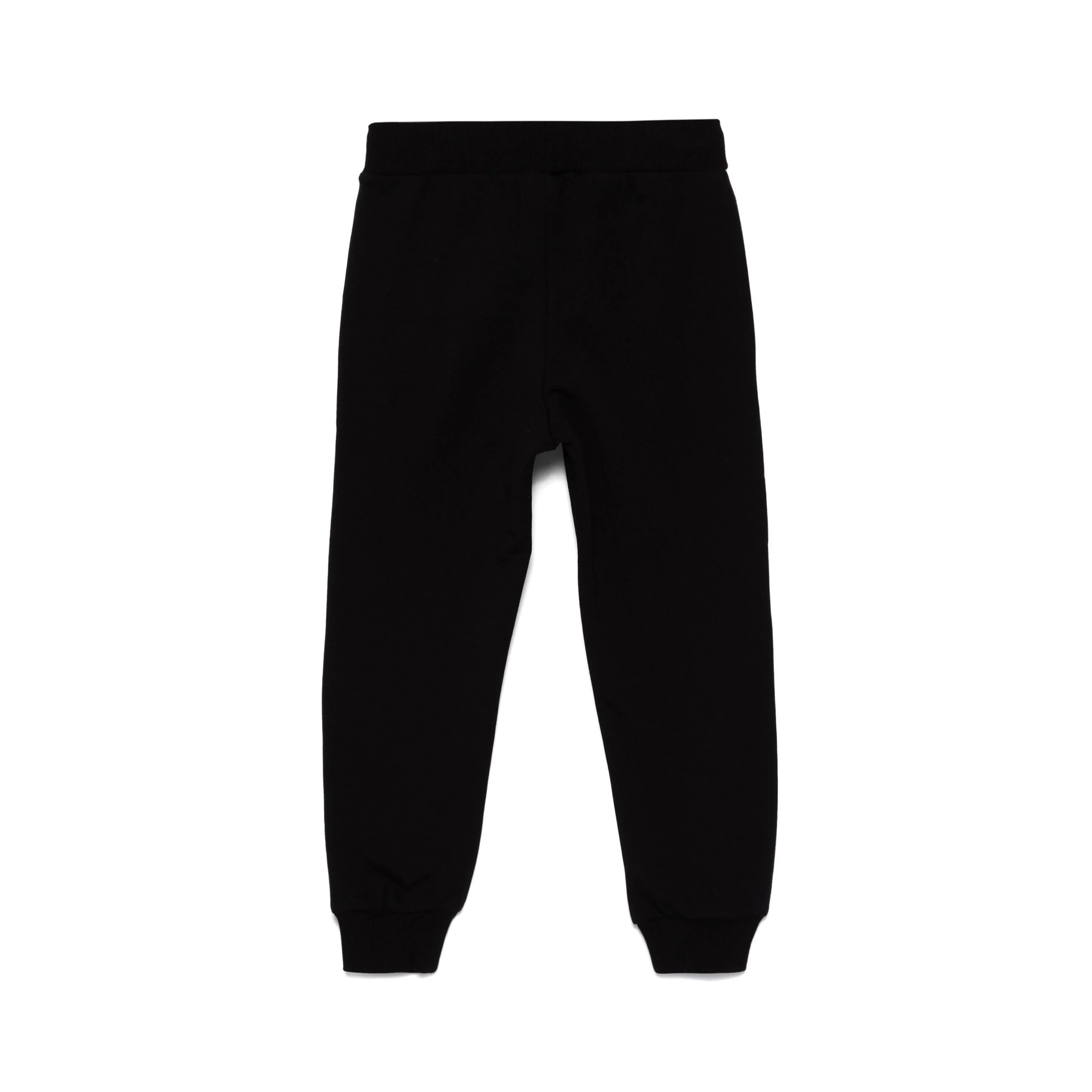 Boys & Girls Black Logo Cotton Trousers