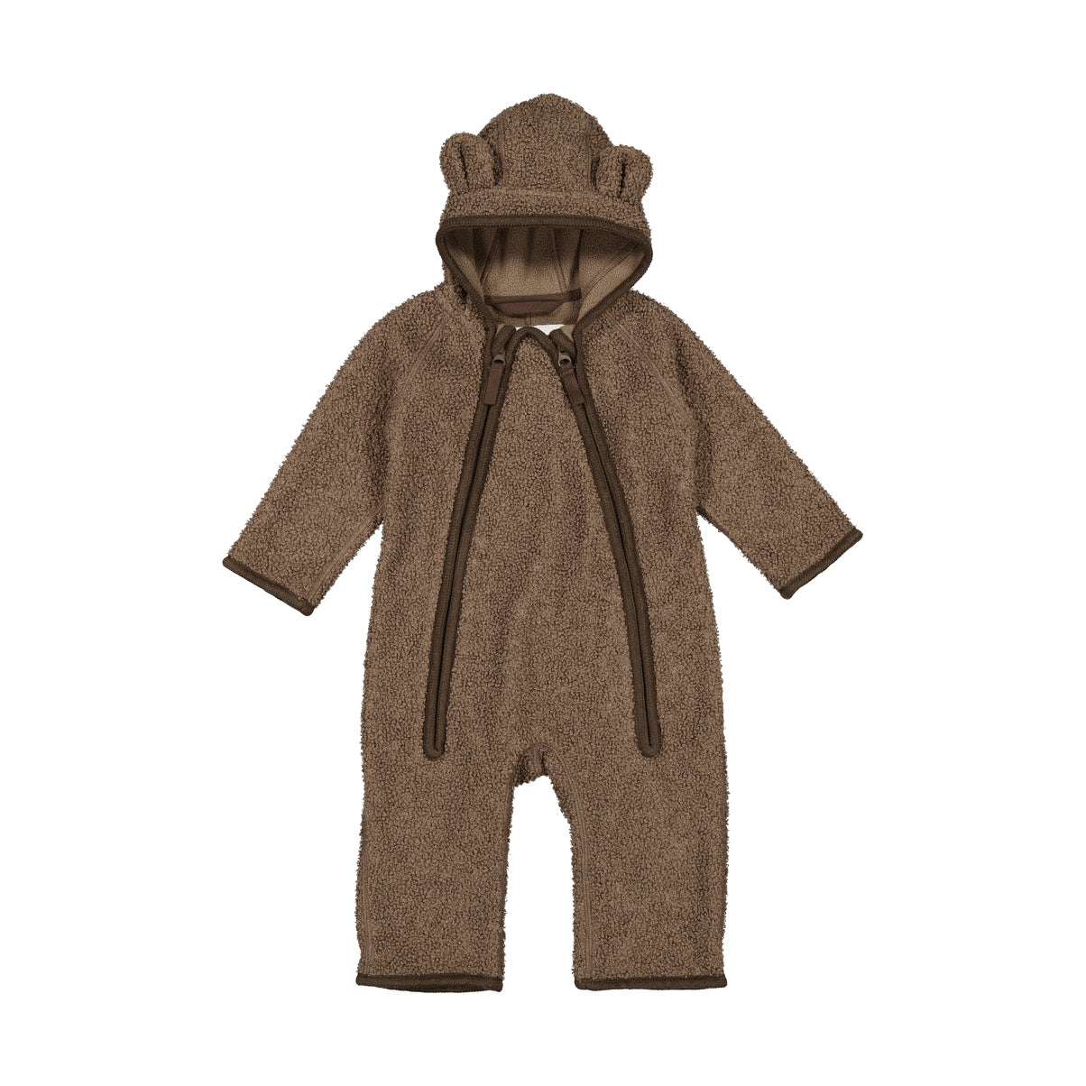 Baby Boys & Girls Coffee Fleece Babysuit