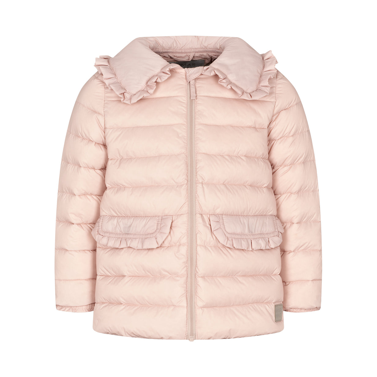 Girls Pink Padded Down Jacket
