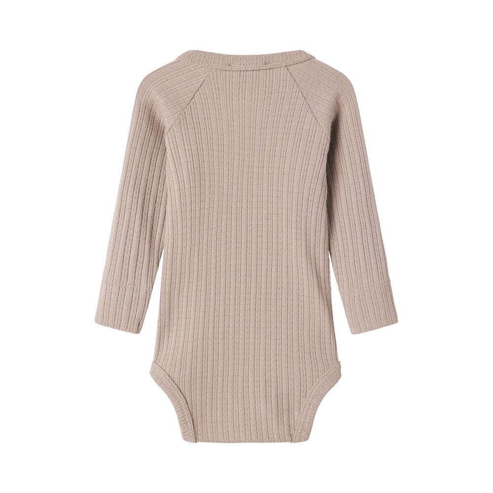 Baby Boys & Girls Beige Babysuit