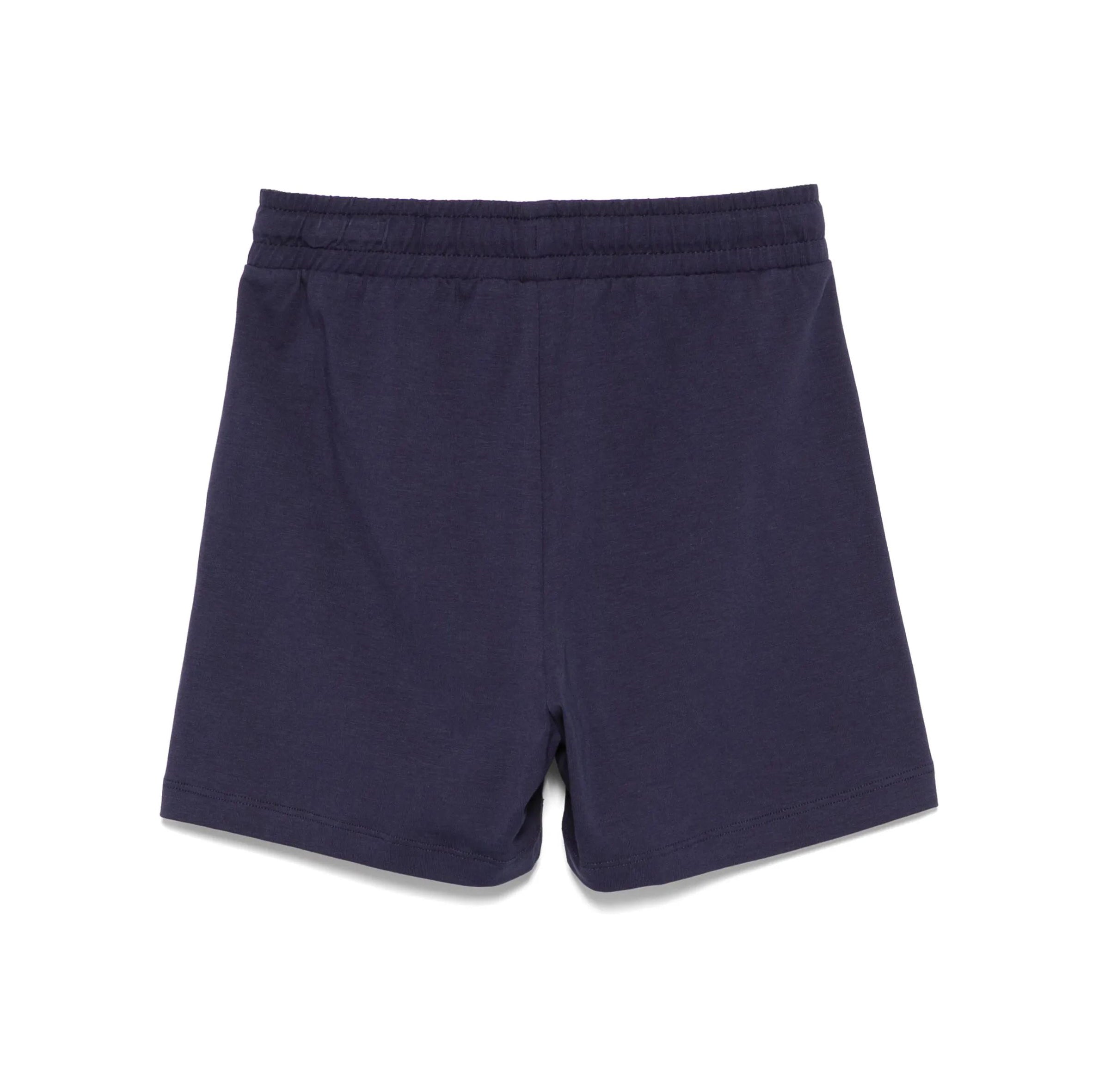 Boys Blue Logo Cotton Shorts