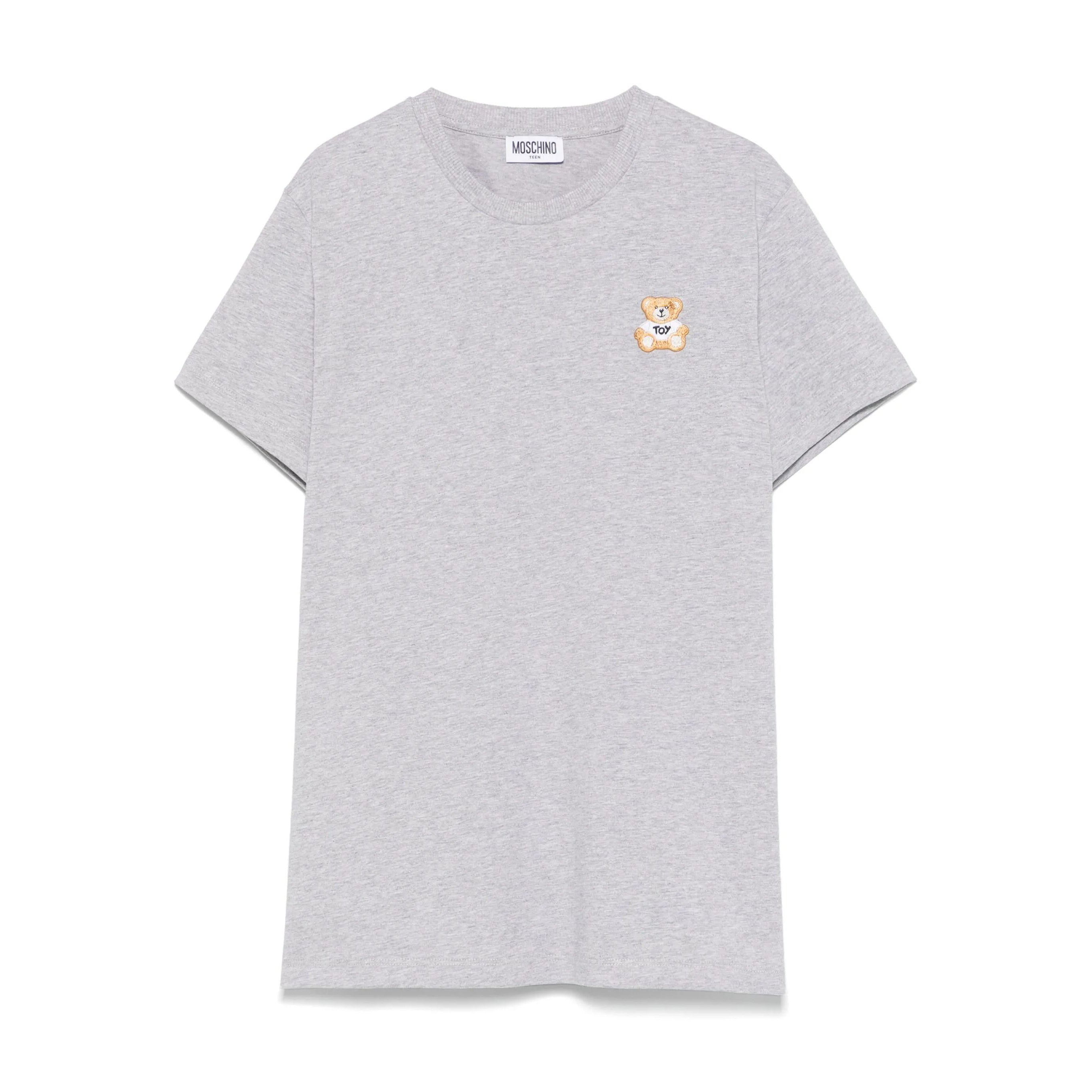 Boys & Girls Grey Cotton T-Shirt