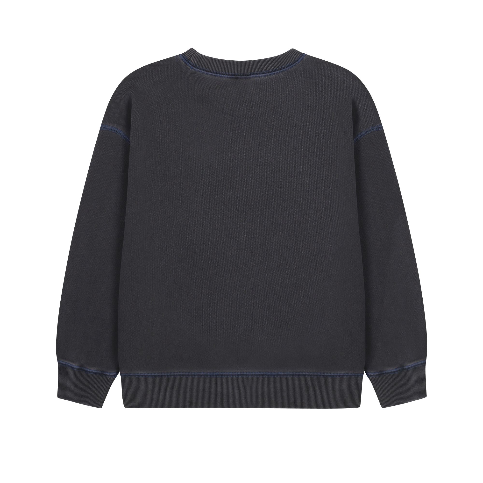Boys & Girls Charcoal Printed Cotton Sweatshirt