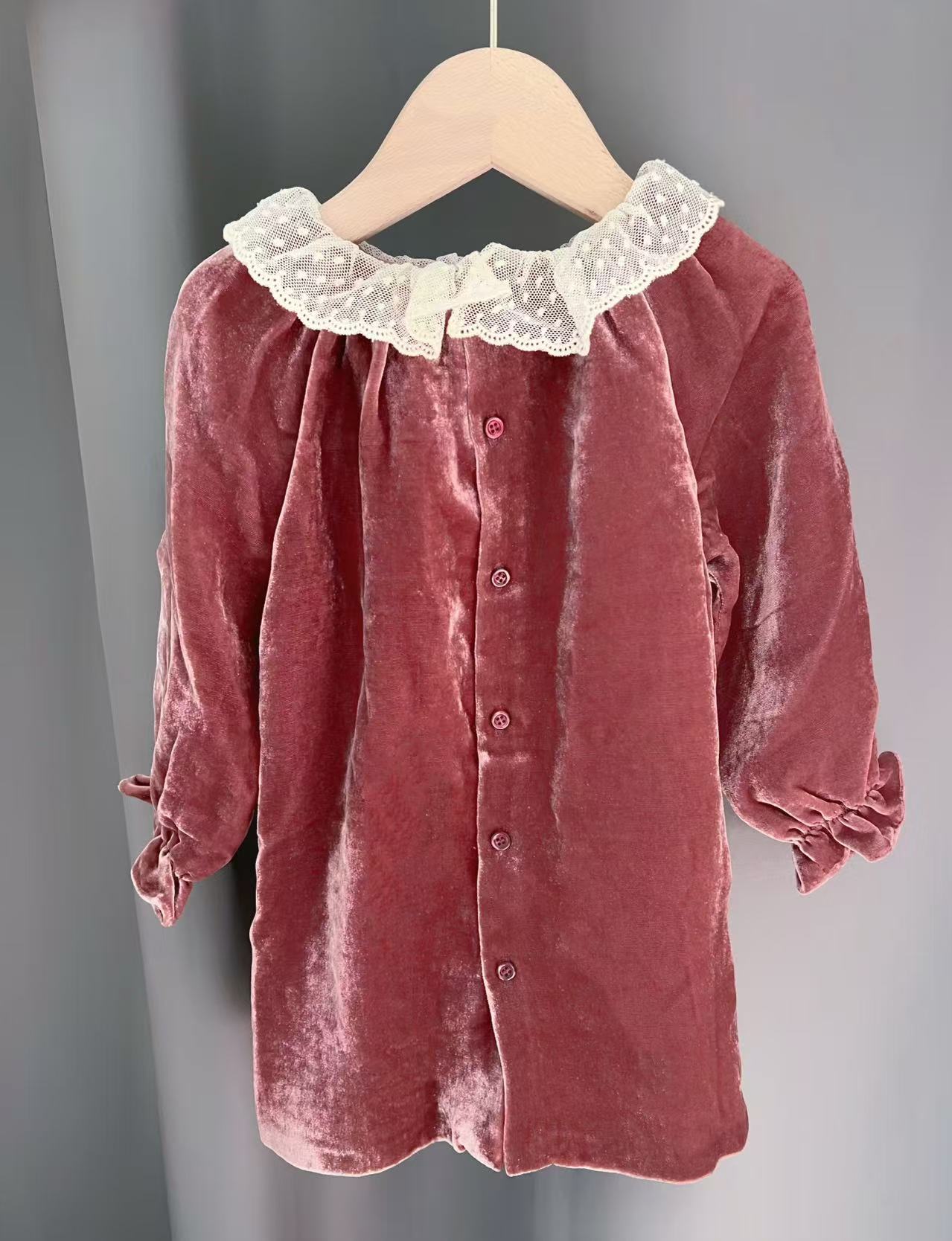 Girls Tile Red Dress