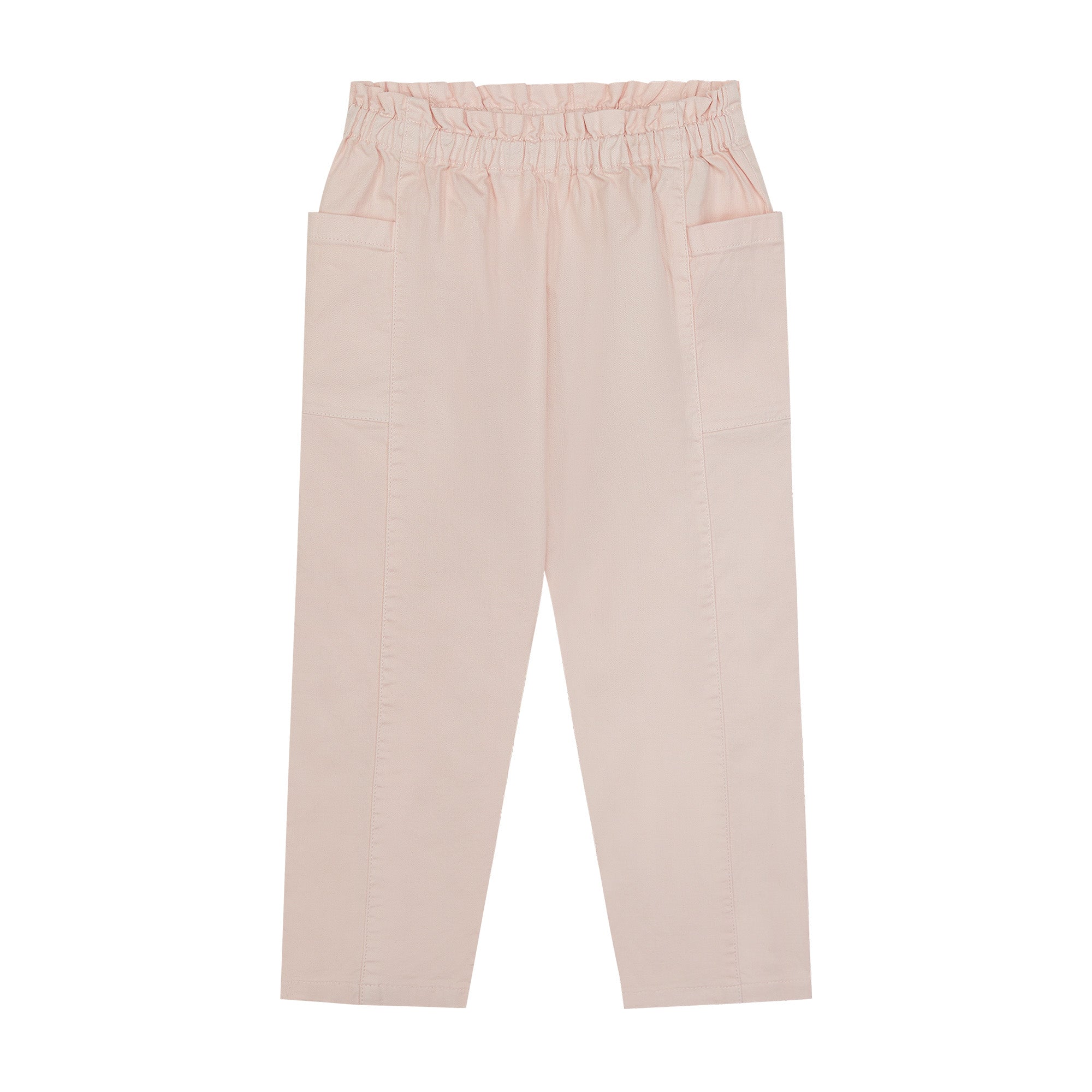 Girls Pink Cotton Trousers