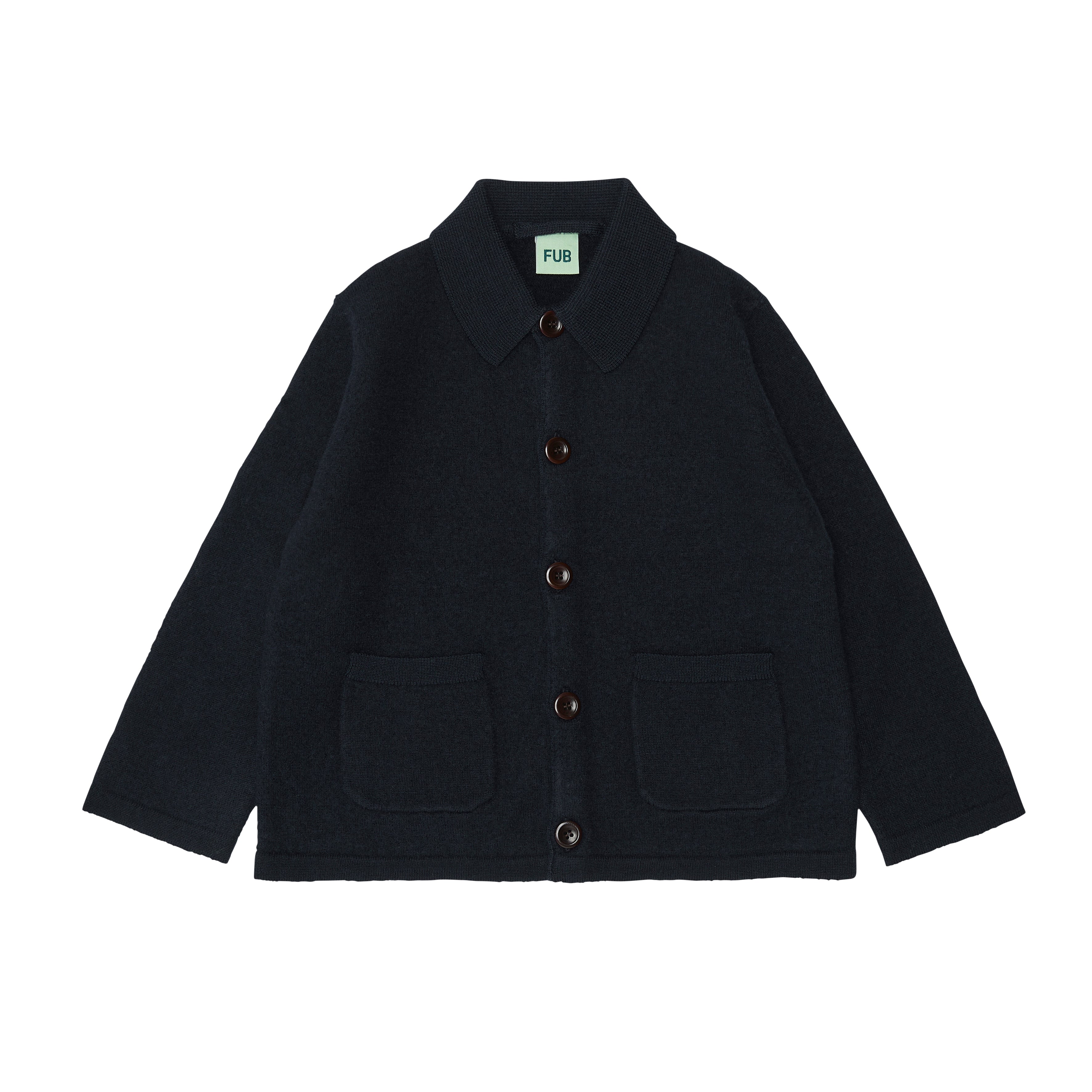Boys & Girls Dark Navy Wool Coat