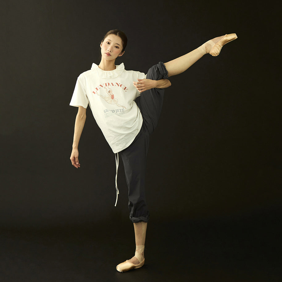 Girls Charcoal Ballet Warm Up Trousers