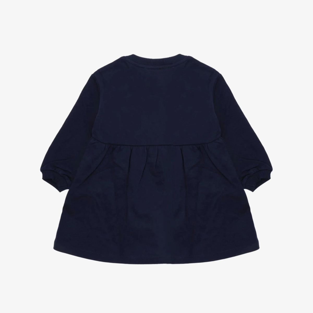 Baby Girls Navy Printed Cotton Dress