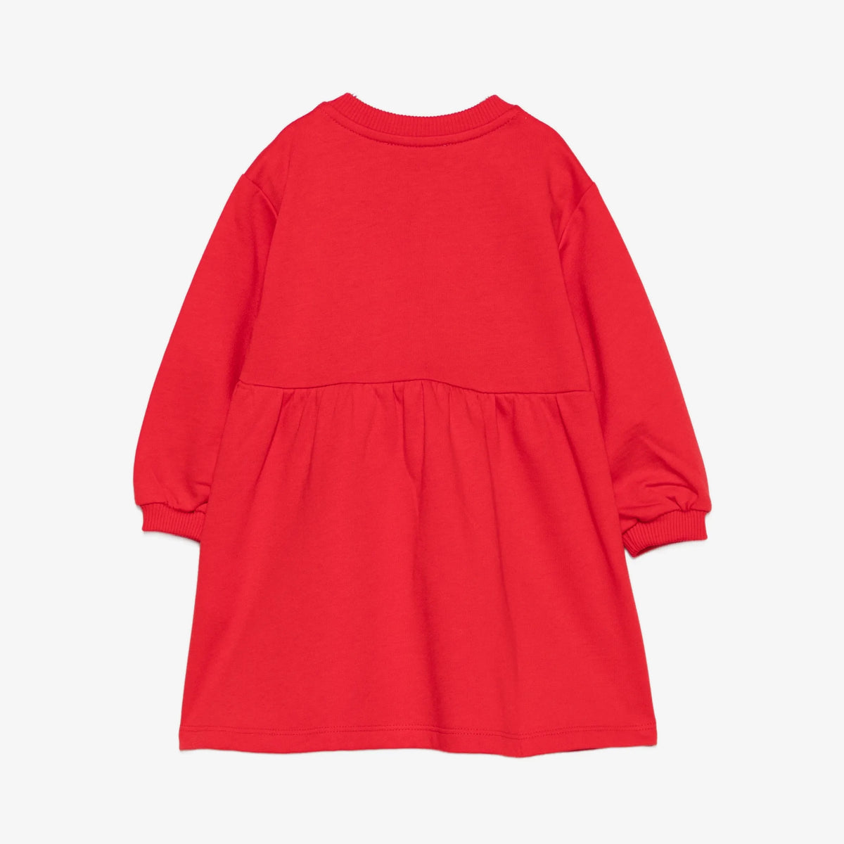 Baby Girls Red Printed Cotton Dress