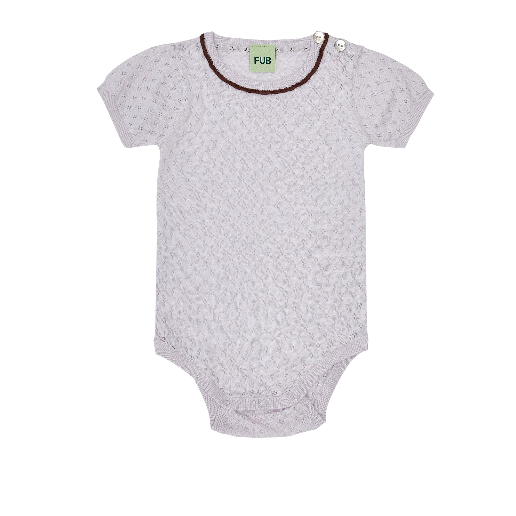 Baby Boys & Girls Lilac Cotton Babysuit