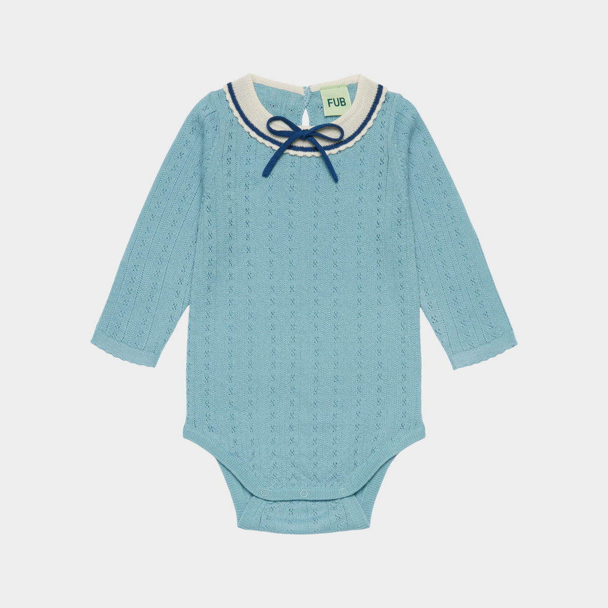 Baby Girls Teal Wool Babysuit