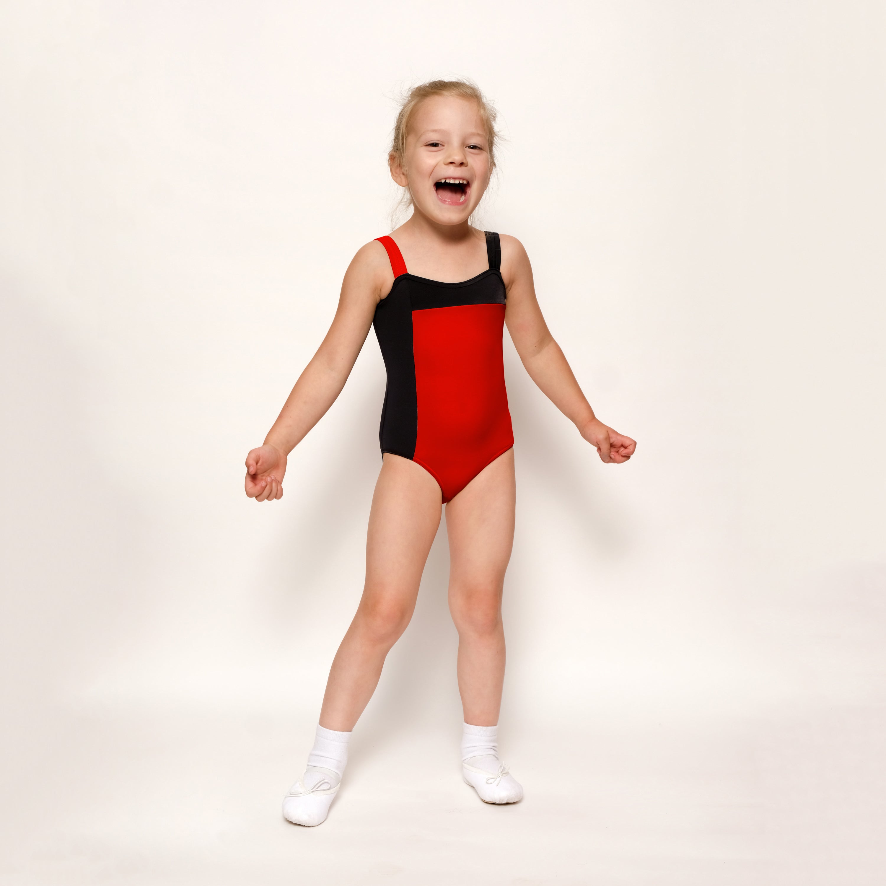 Girls Red Ballet Onesies