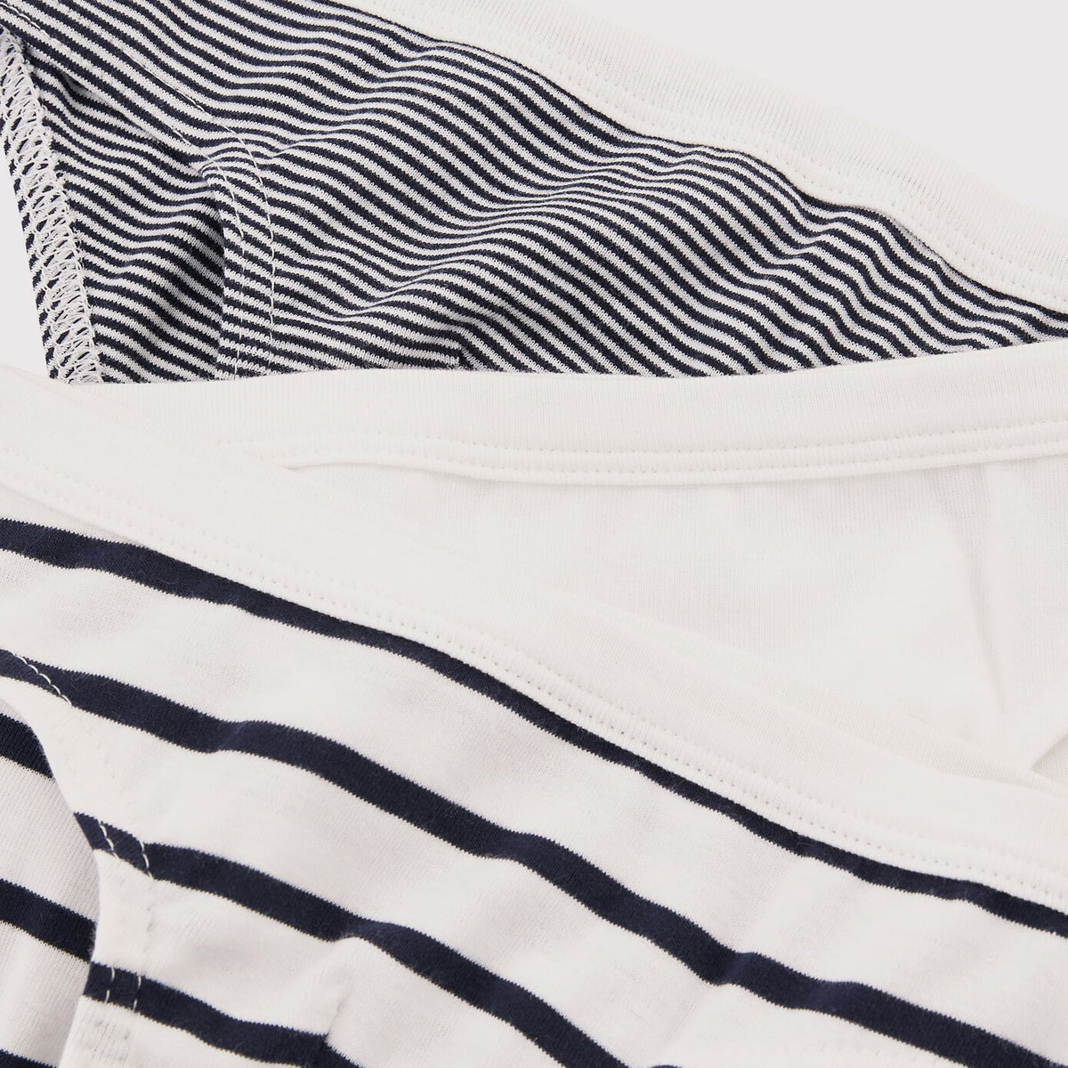 Ensemble de sous-vêtements en coton à rayures noires pour garçons (lot de 3)