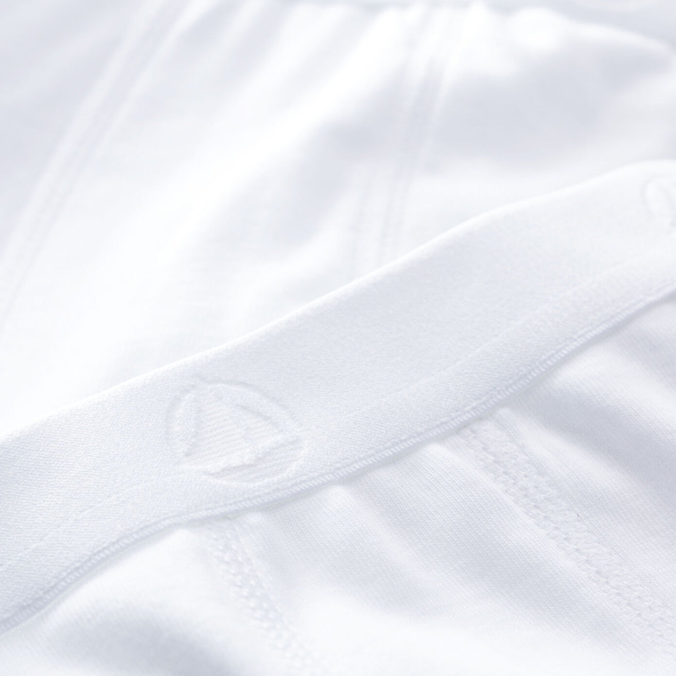 Boys White Cotton Underwear Set(2 Pack)