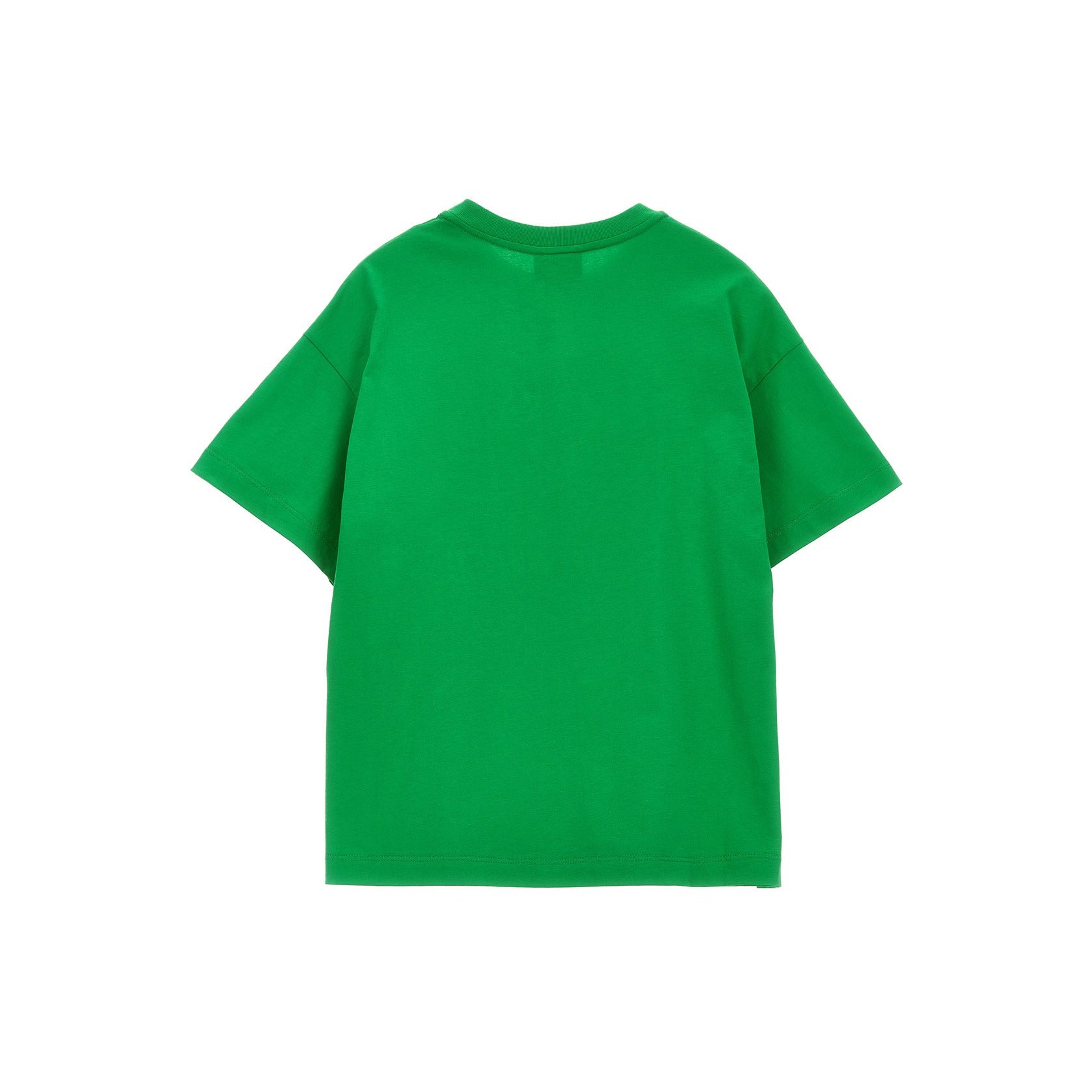 Boys & Girls Green Logo Cotton T-Shirt