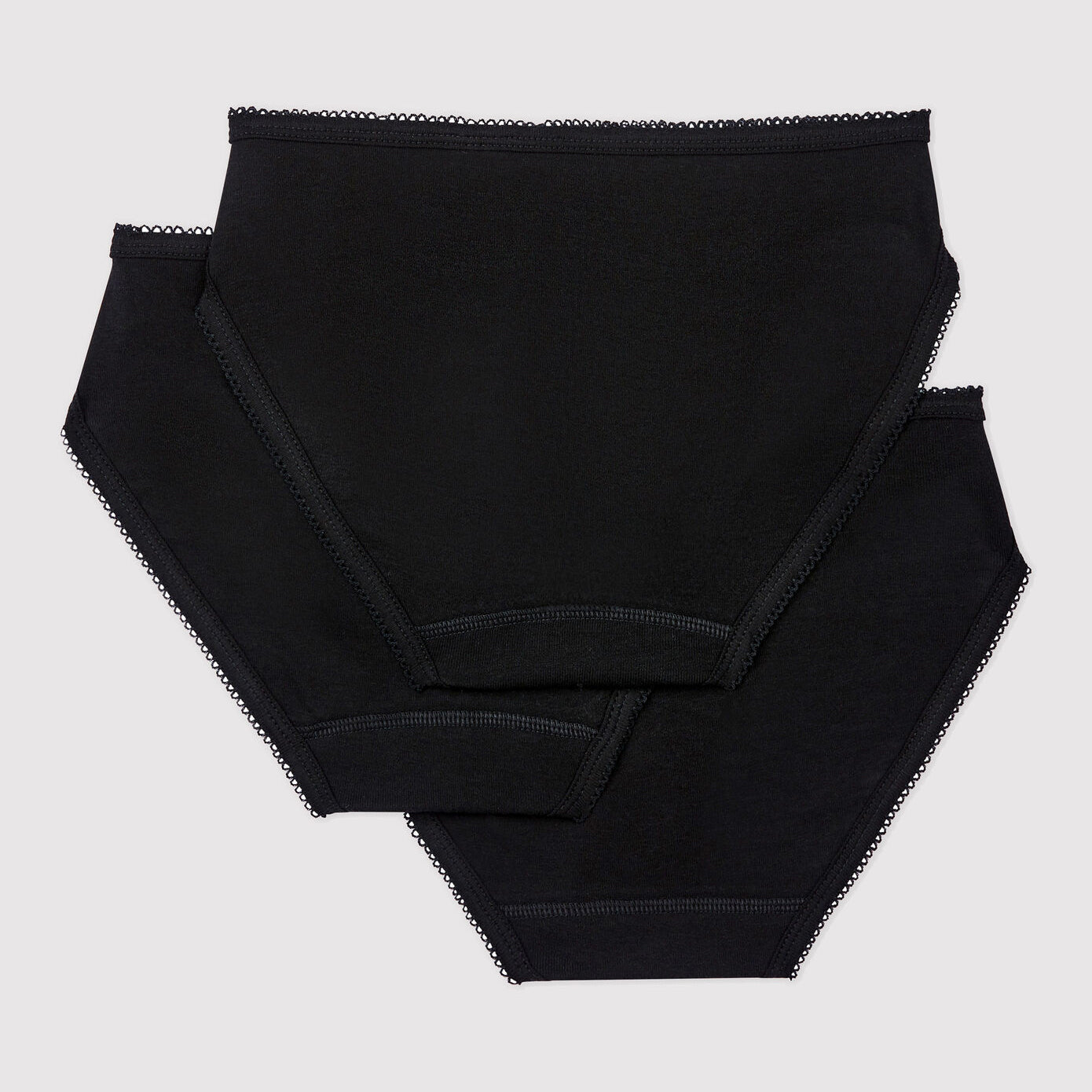 Women Black Cotton Underwear Set(3 Pack)