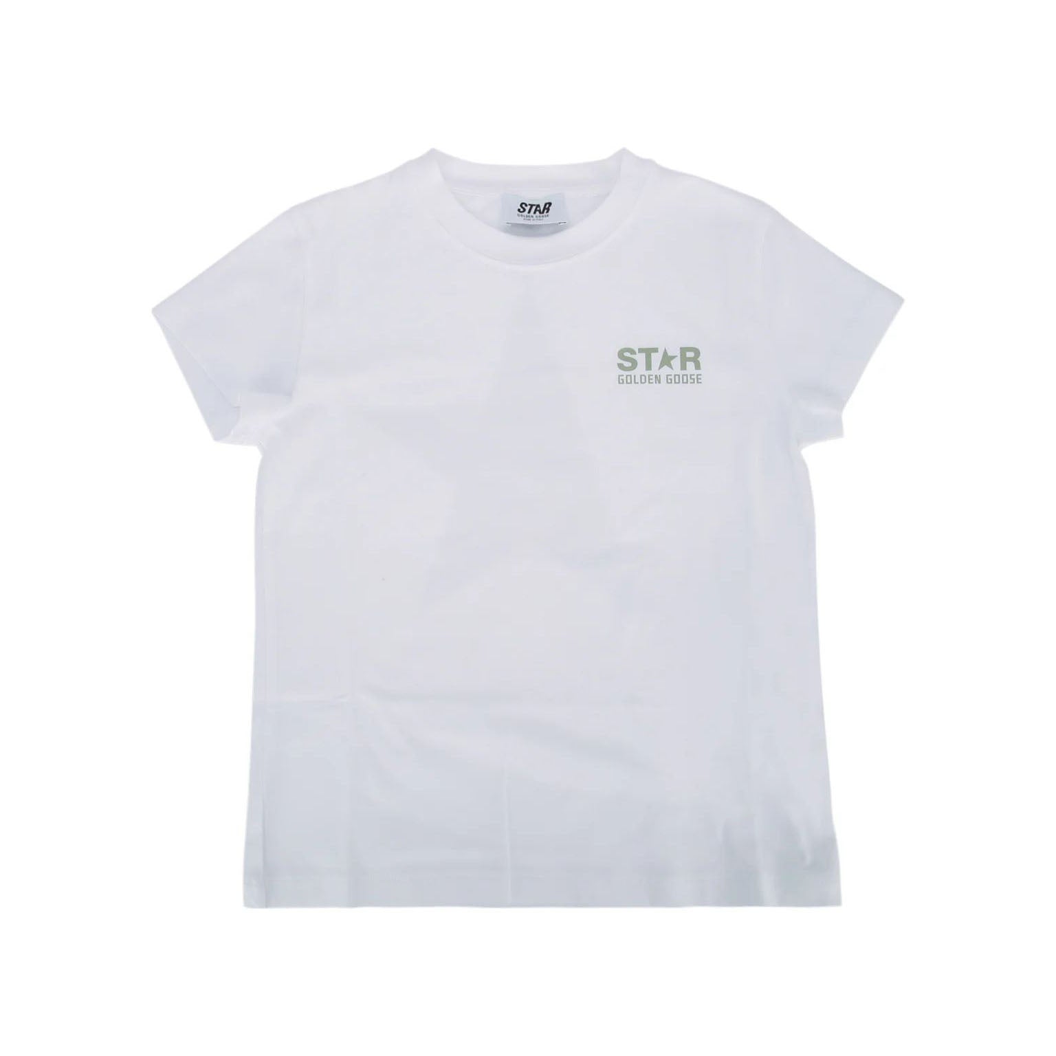 Boys & Girls White Cotton T-Shirt