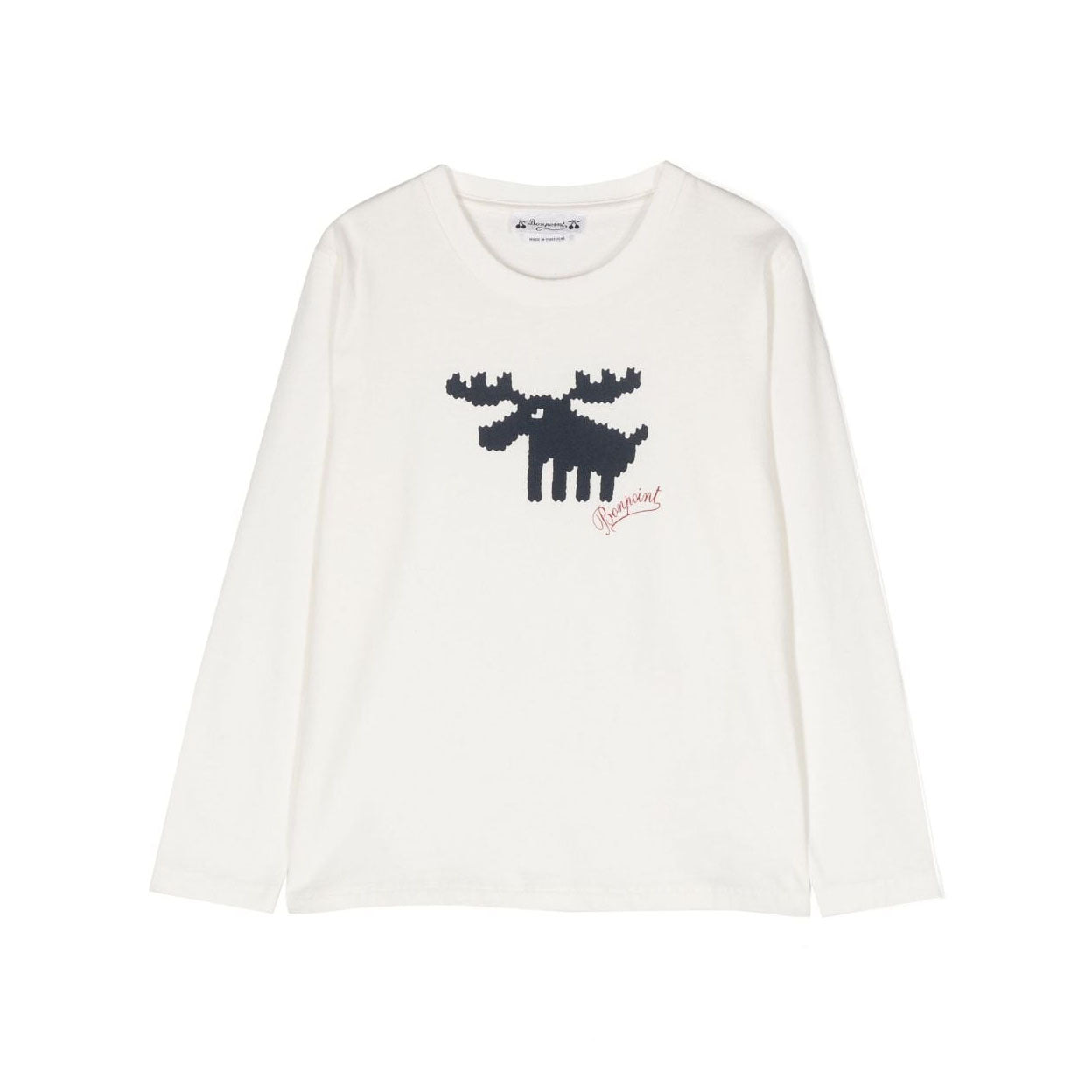 Boys White Cotton T-Shirt