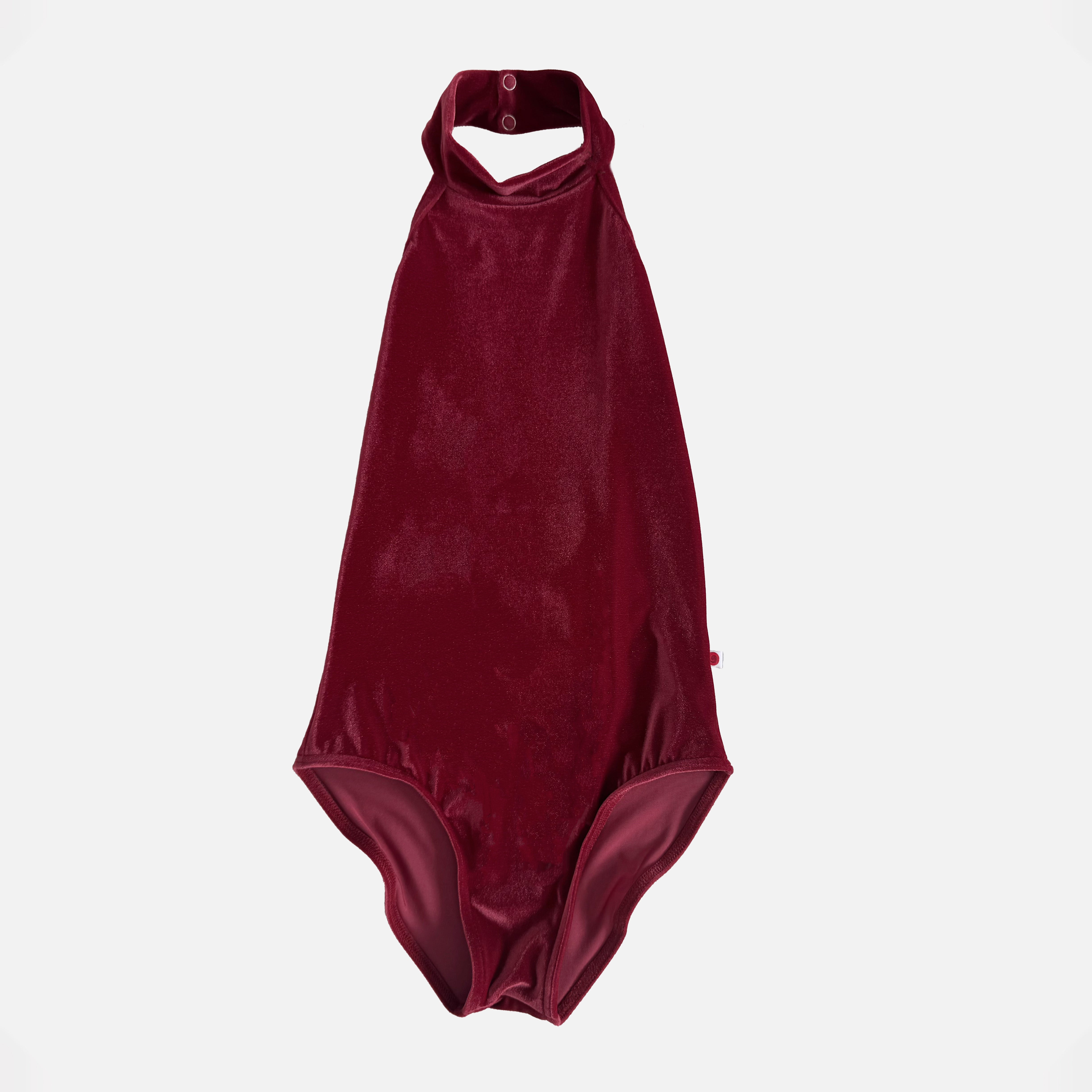Girls Red "Sarah/V-Cerise/V-Cerise" Ballet Onesies