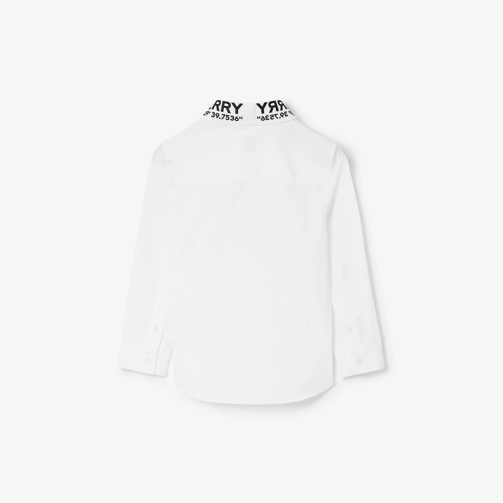 Boys White Logo Cotton Shirt