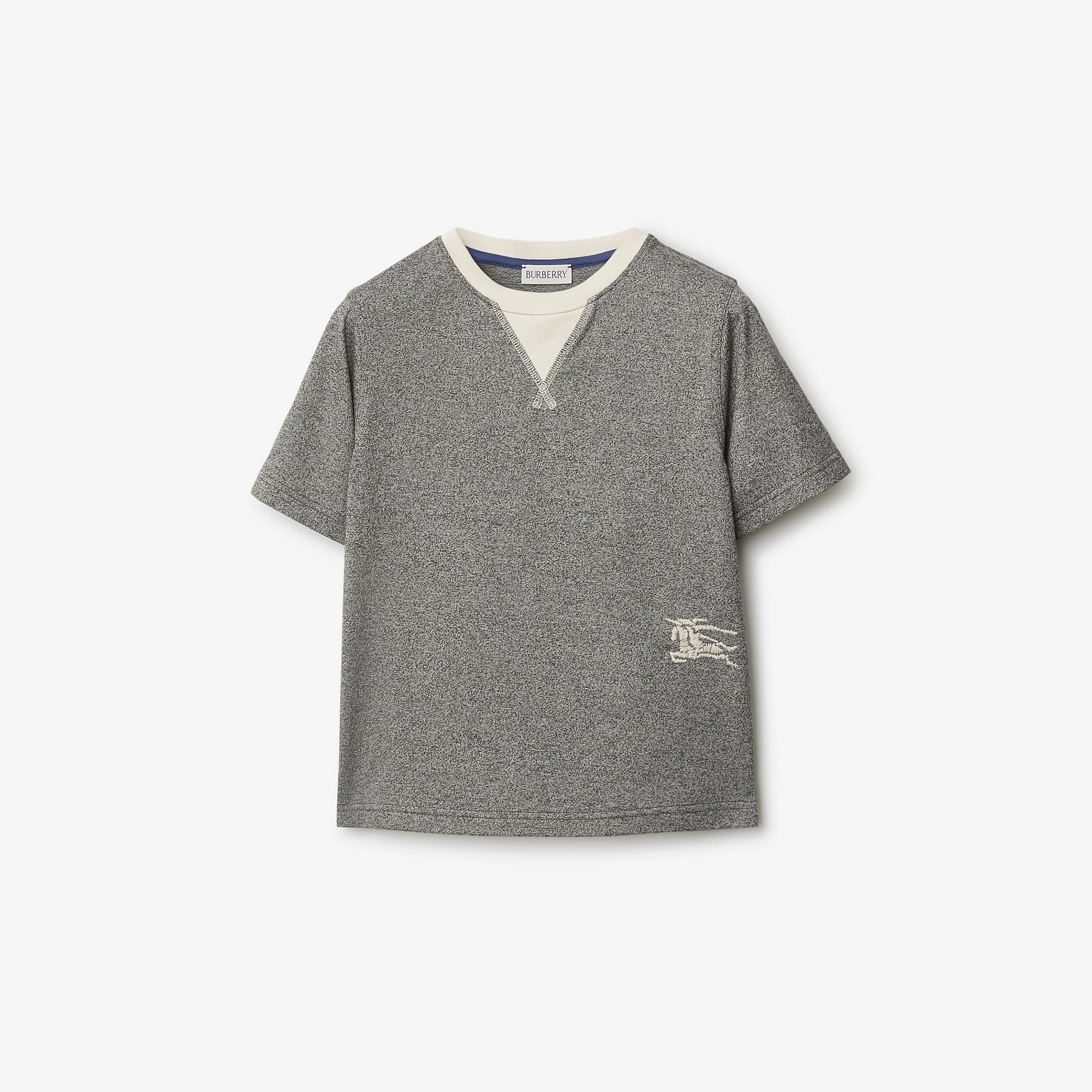 Boys Grey Cotton T-Shirt