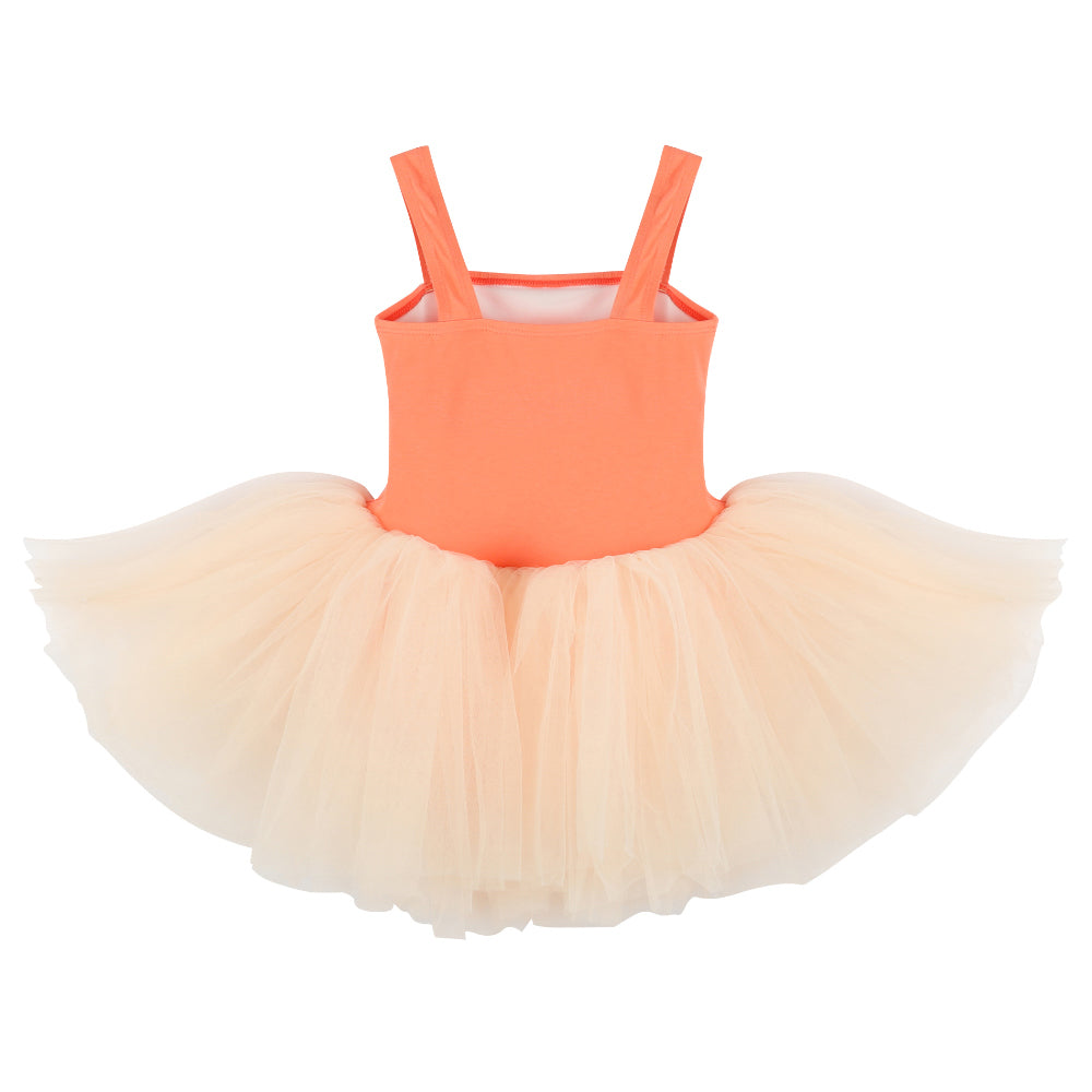 Girls Peach Ballet Onesies
