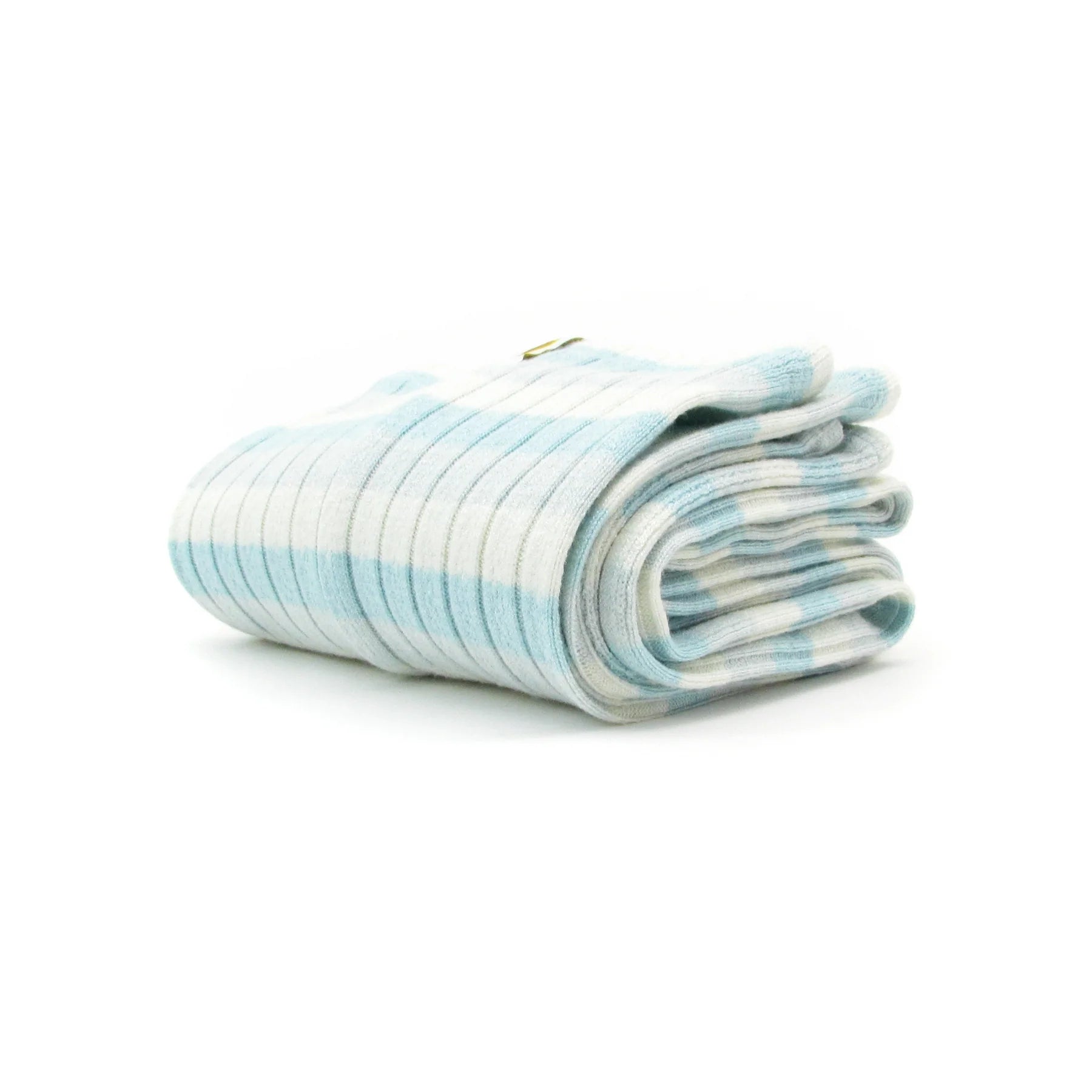 Adult Light Blue Stripes Ballet Warm Up Socks