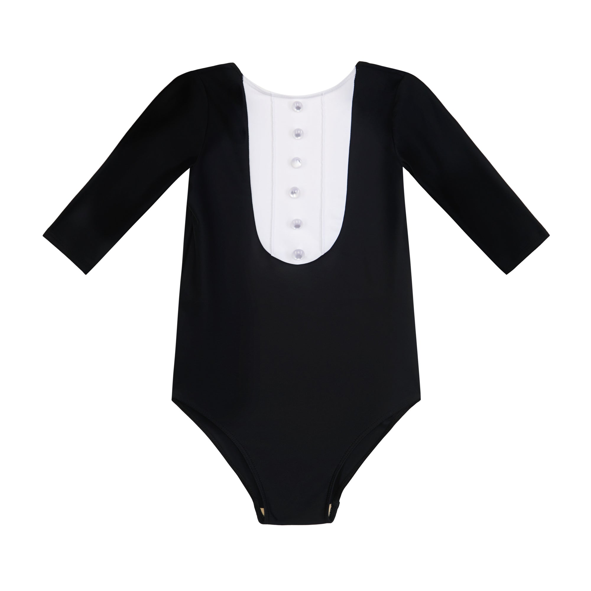 Girls Black Ballet Onesies