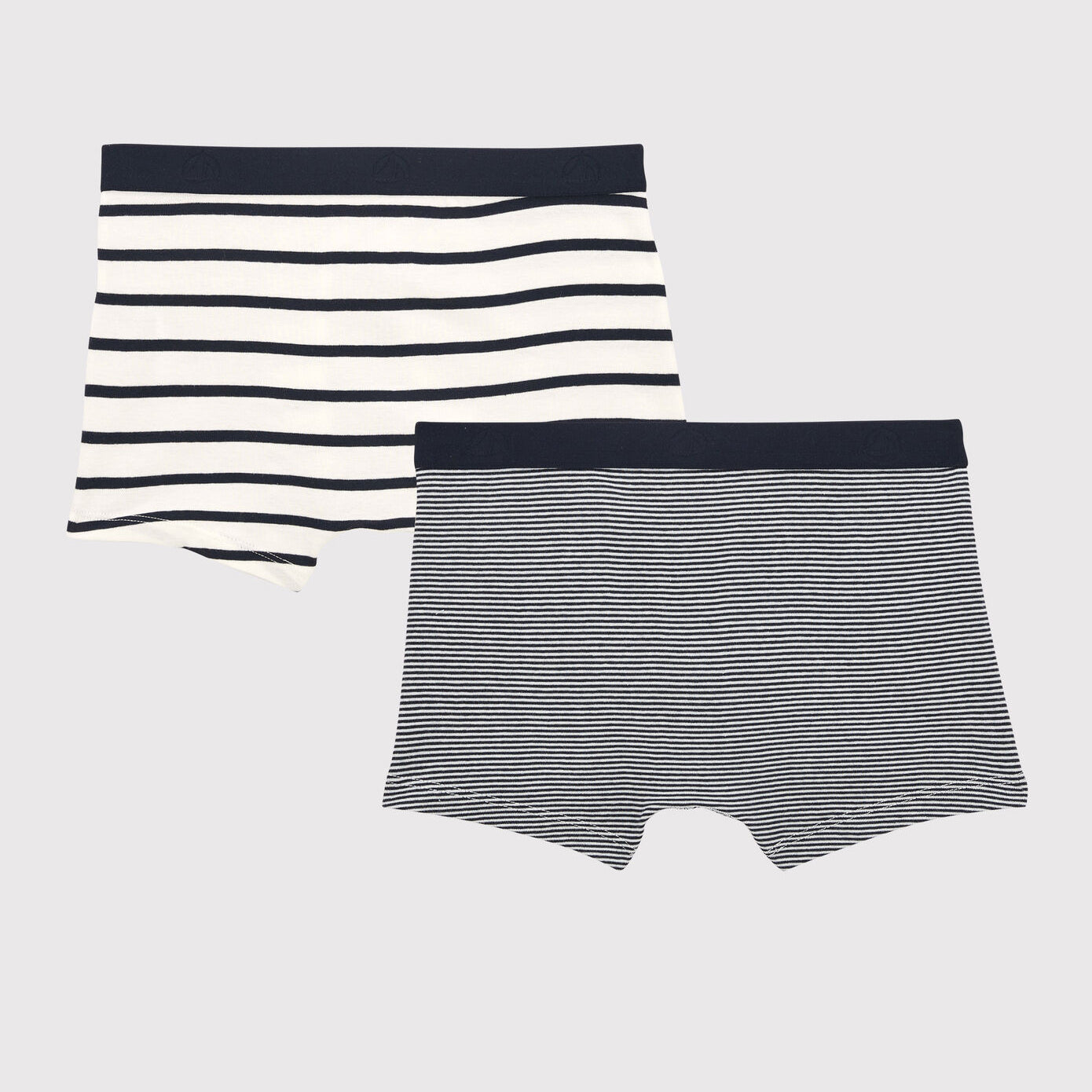 Boys Black Stripes Cotton Underwear Set(2 Pack)