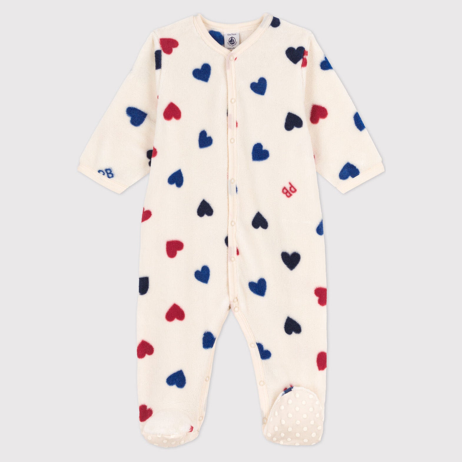 Baby Boys & Girls White Heart Babysuit