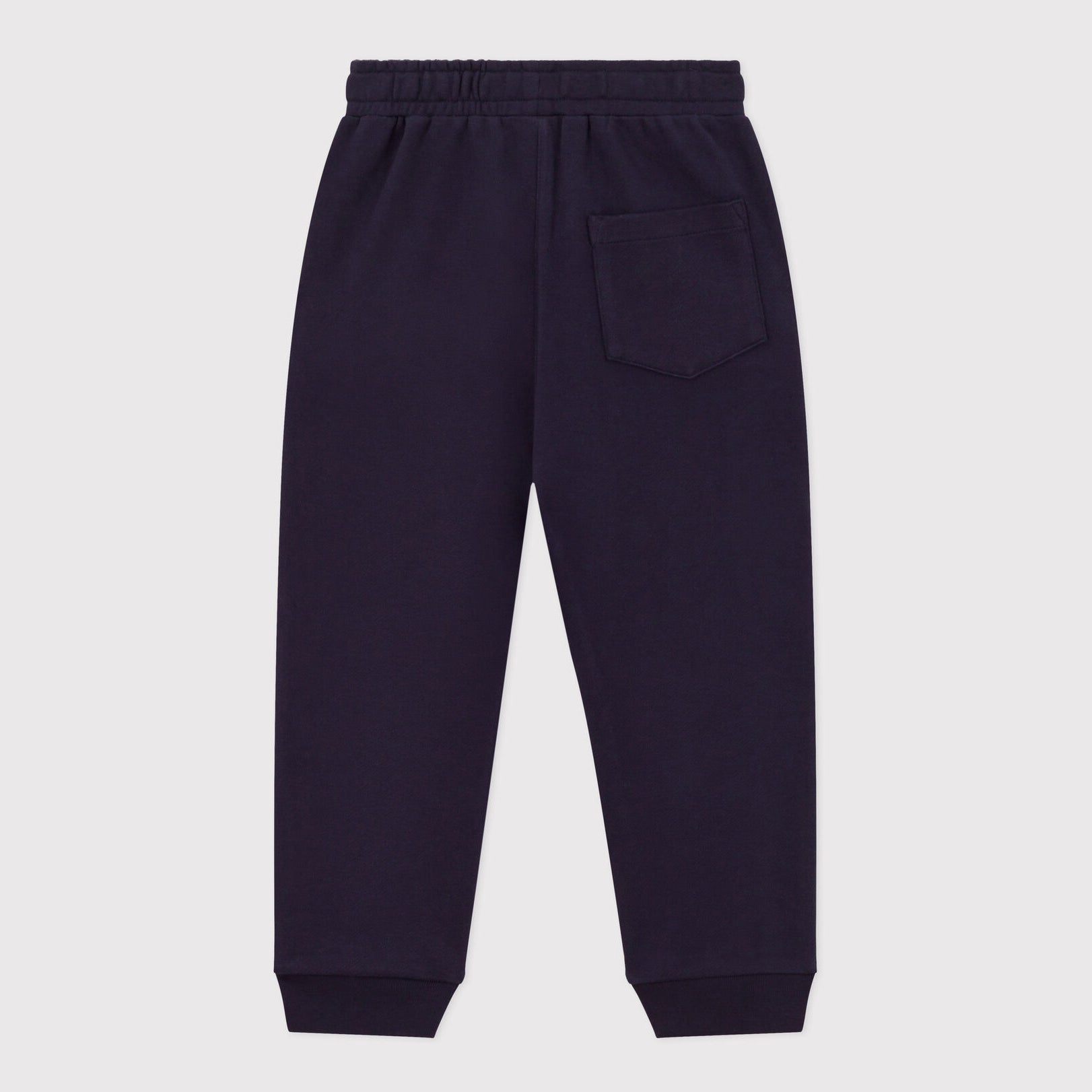 Boys Navy Logo Cotton Trousers