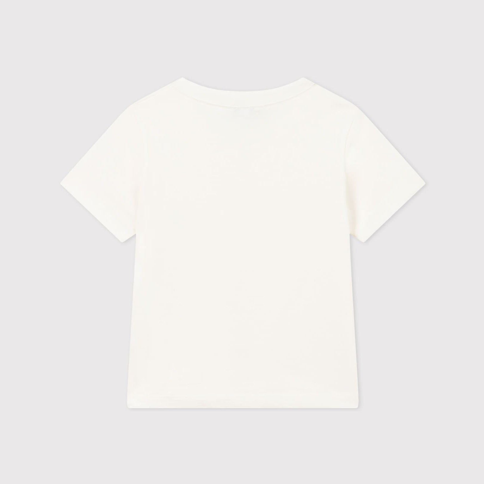 Boys White Logo Cotton T-Shirt