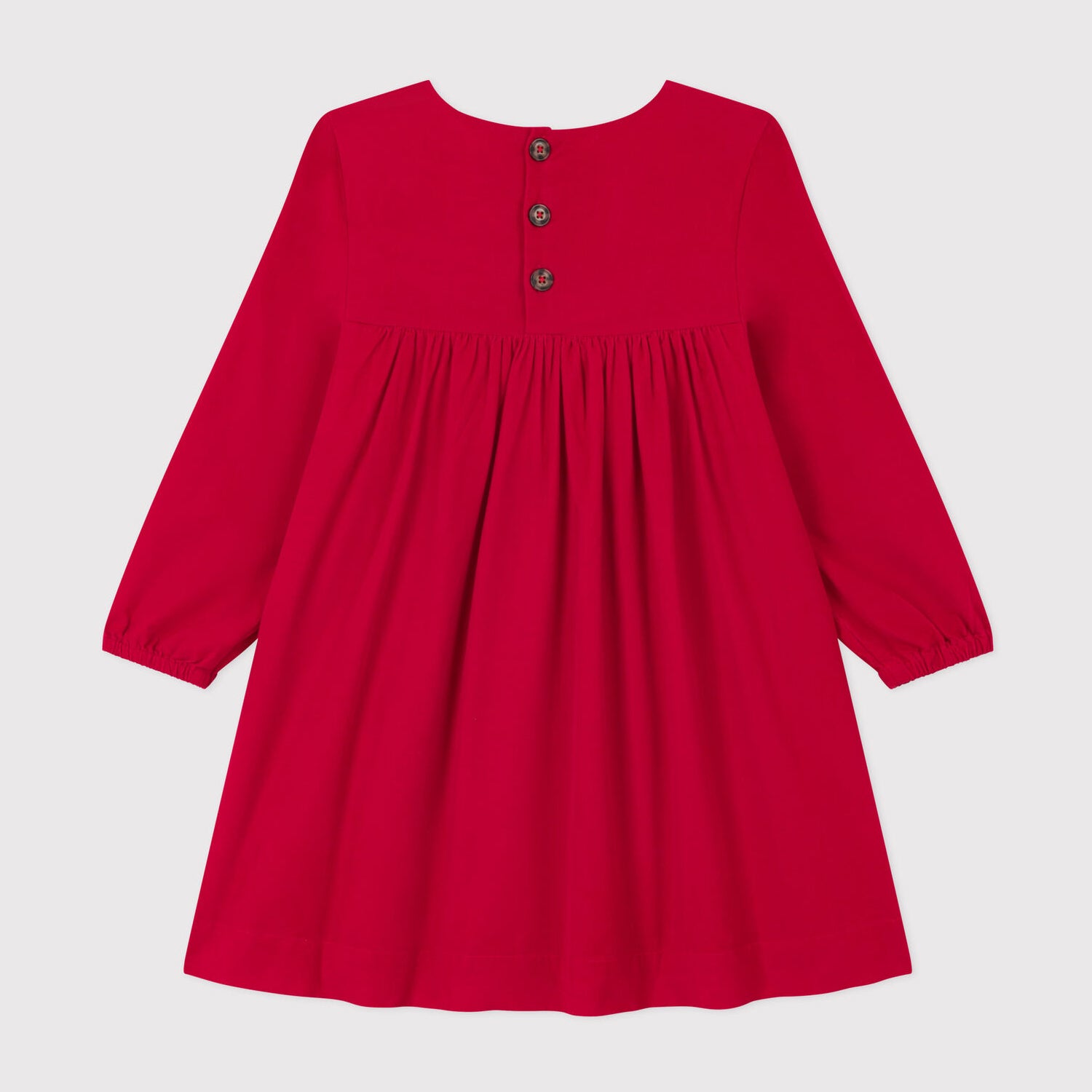 Girls Red Corduroy Dress