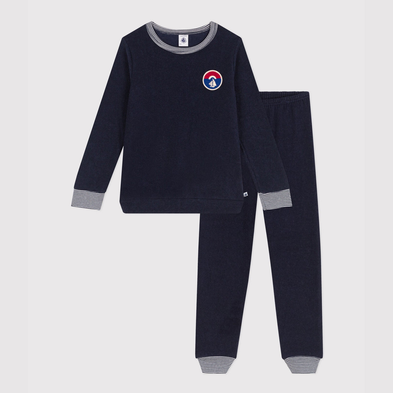 Boys Navy Fleece Nightwear Set