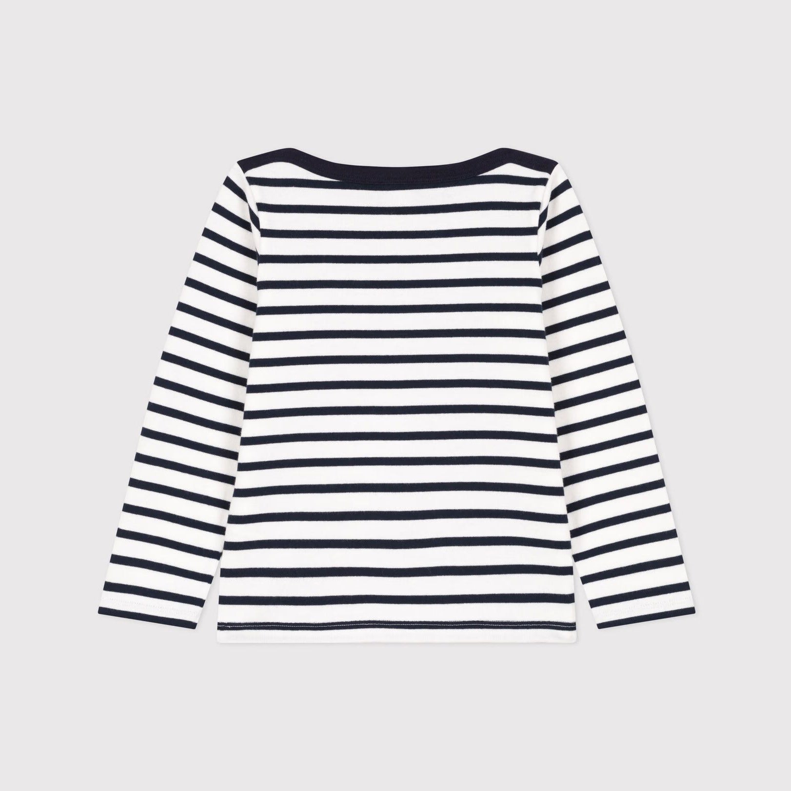 Boys Blue And White Striped Cotton Shirt