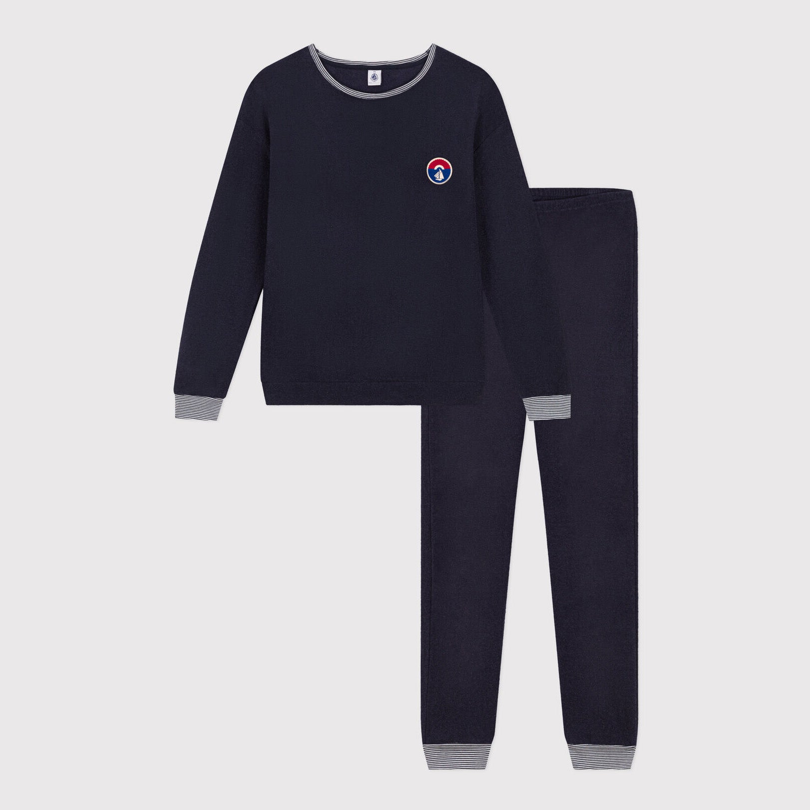 Girls Navy Fleece Nightwear Set