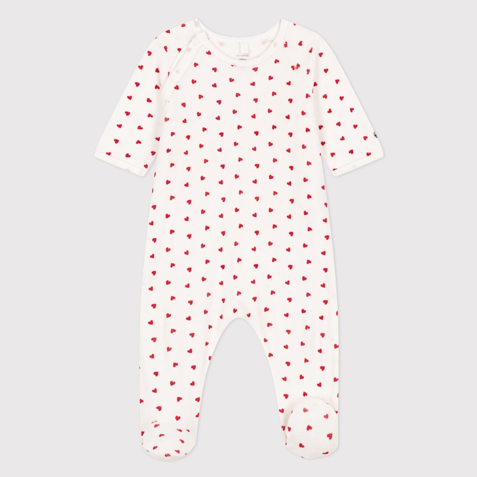 Baby Boys & Girls White Cotton Babysuit