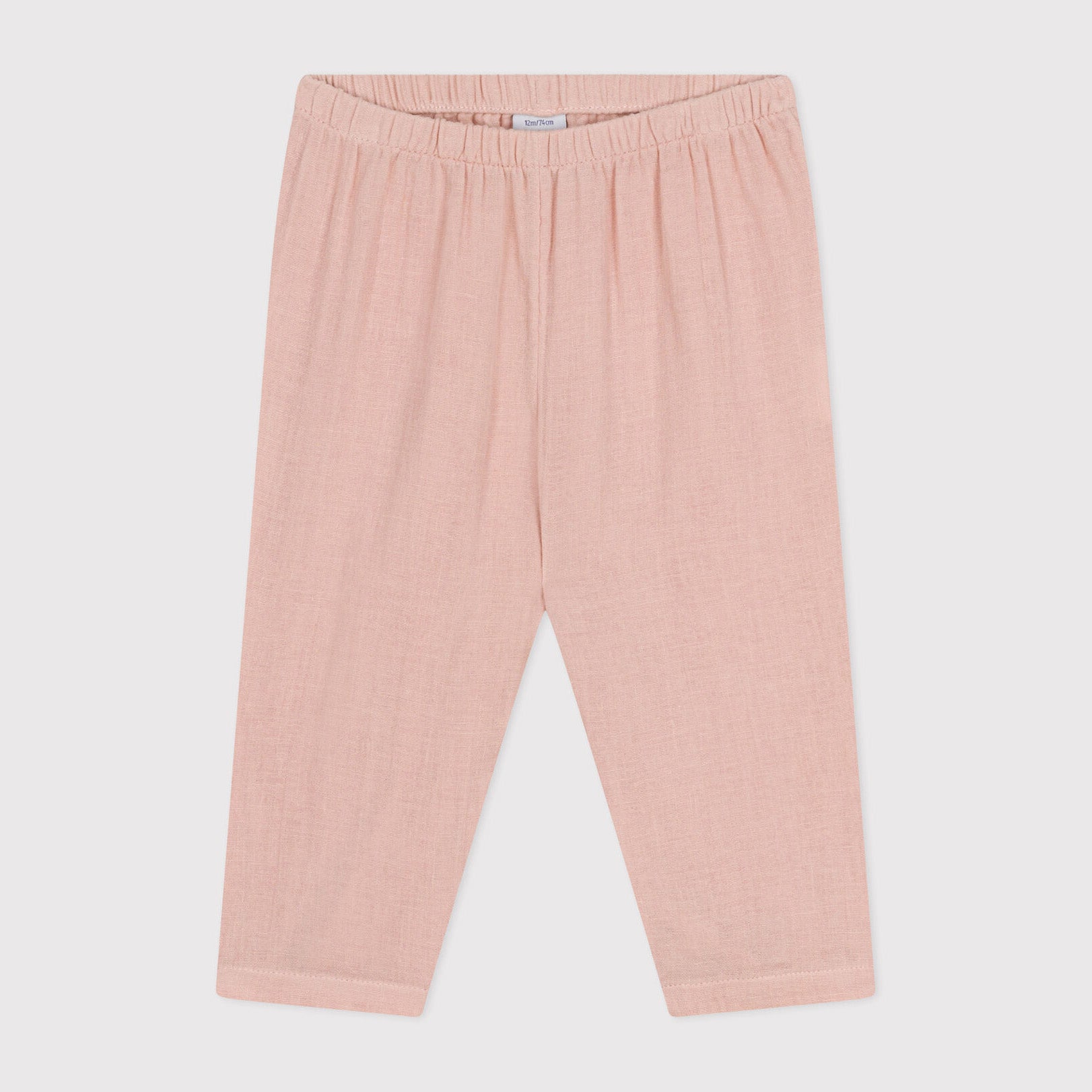 Baby Girls Pink Cotton Trousers