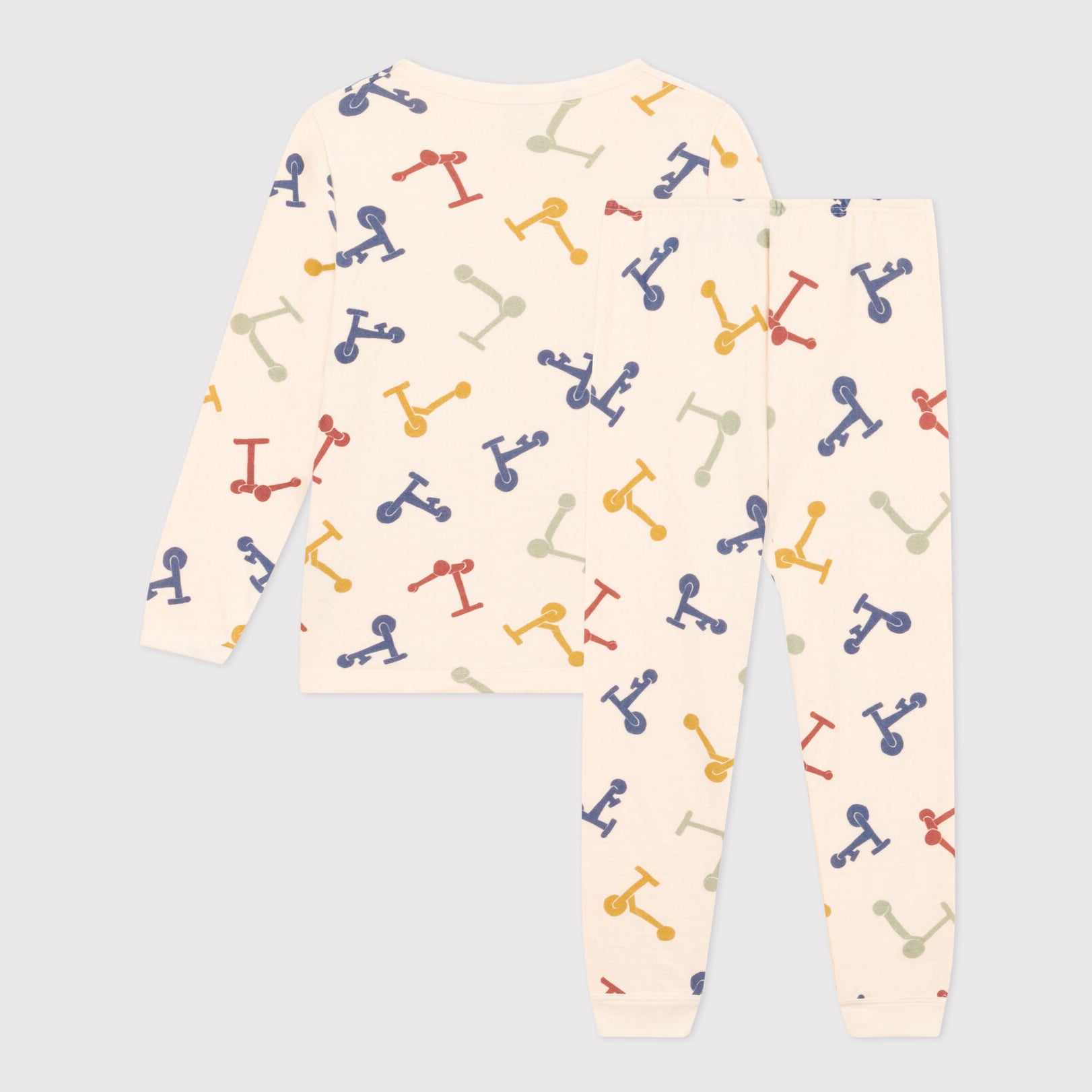 Boys & Girls Ivory Printed Cotton Nightwear Set