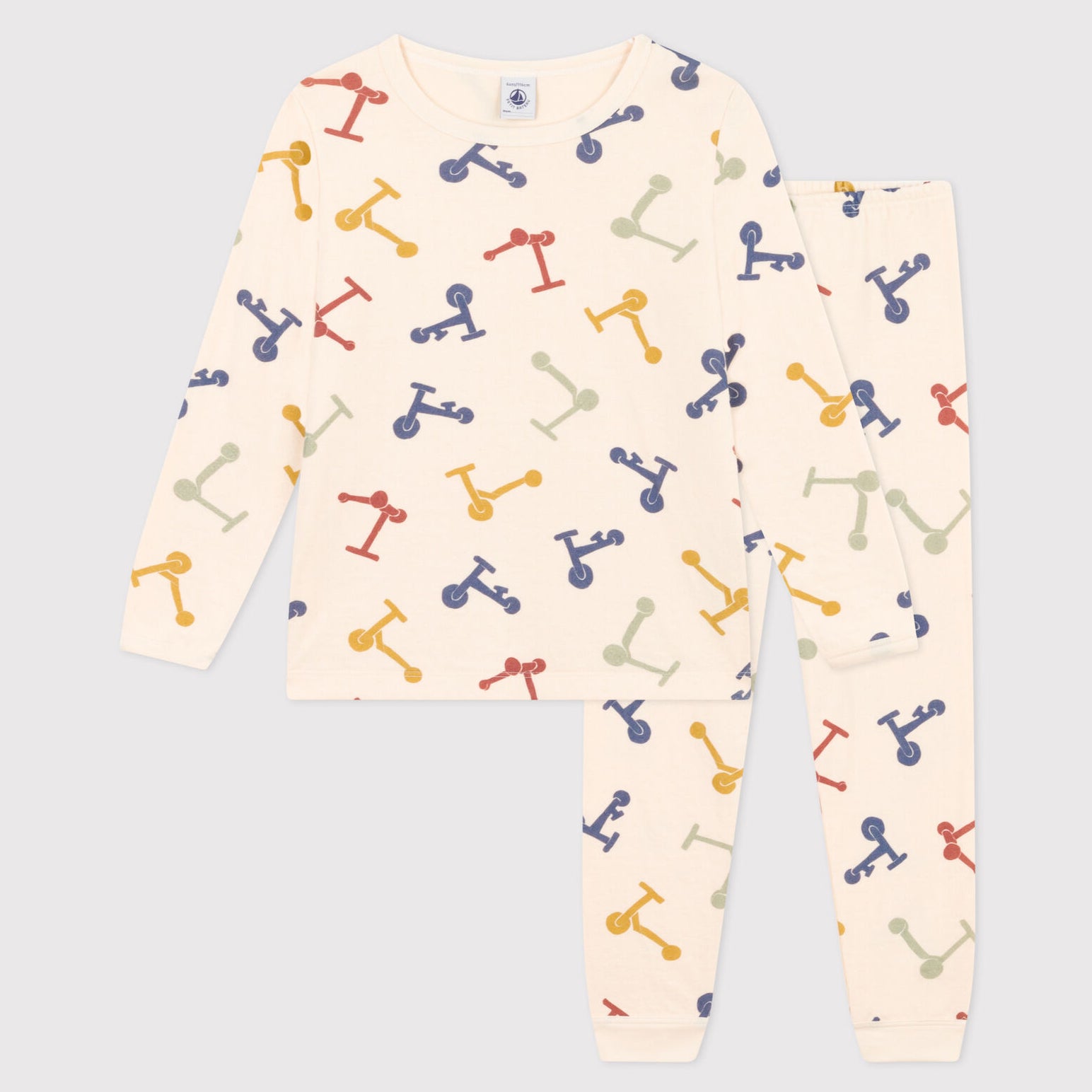 Boys & Girls Ivory Printed Cotton Nightwear Set