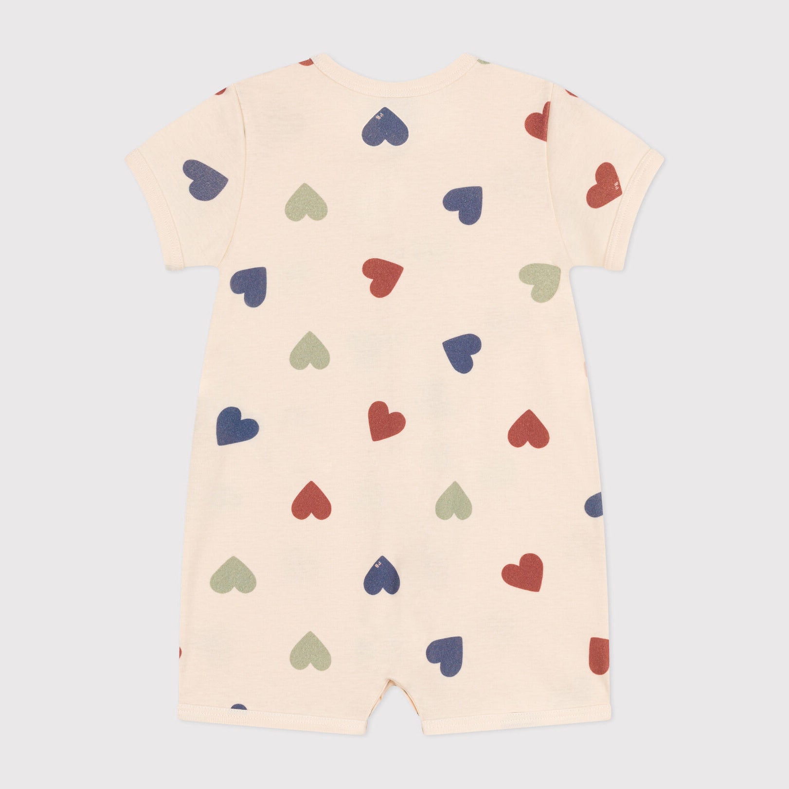 Baby Boys & Girls Ivory Heart Cotton Babysuit